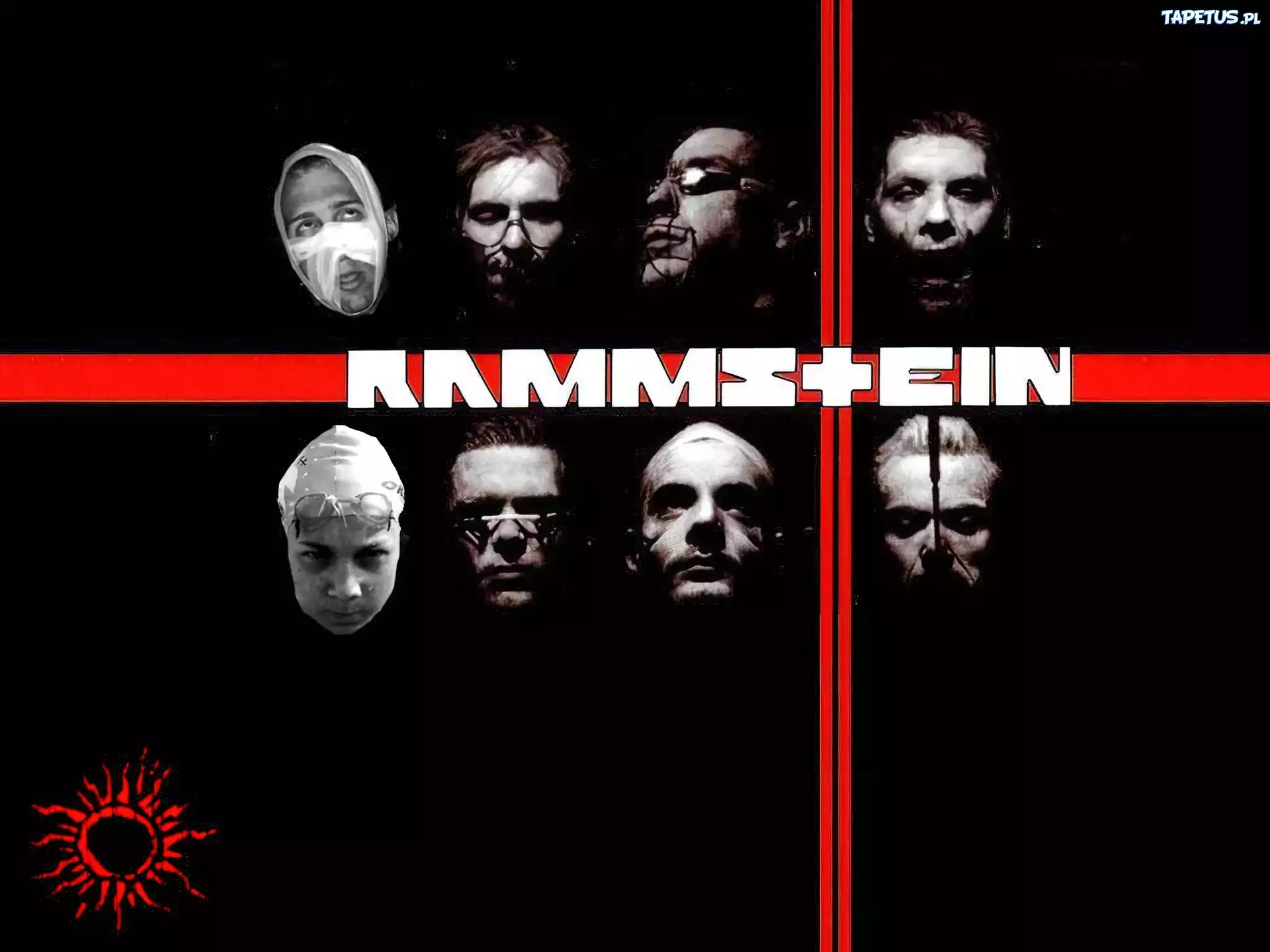 Rammstein,słoneczko , twarze