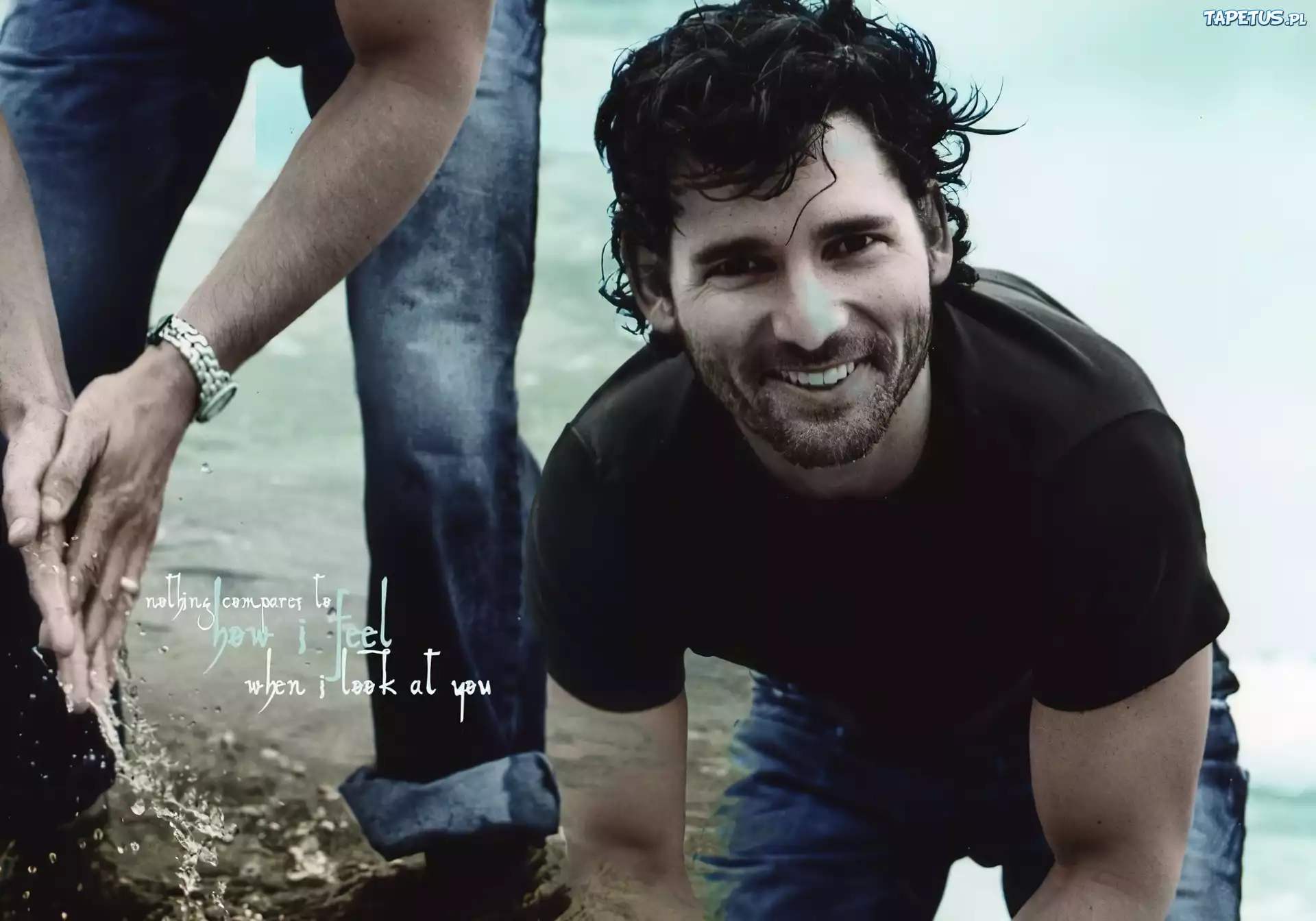 Eric Bana,zegarek, woda