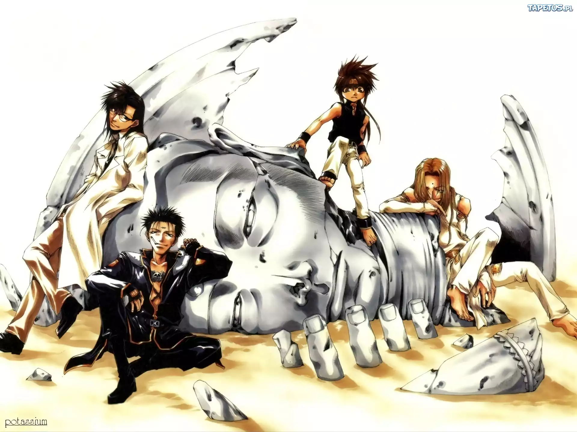 Saiyuki, posąg