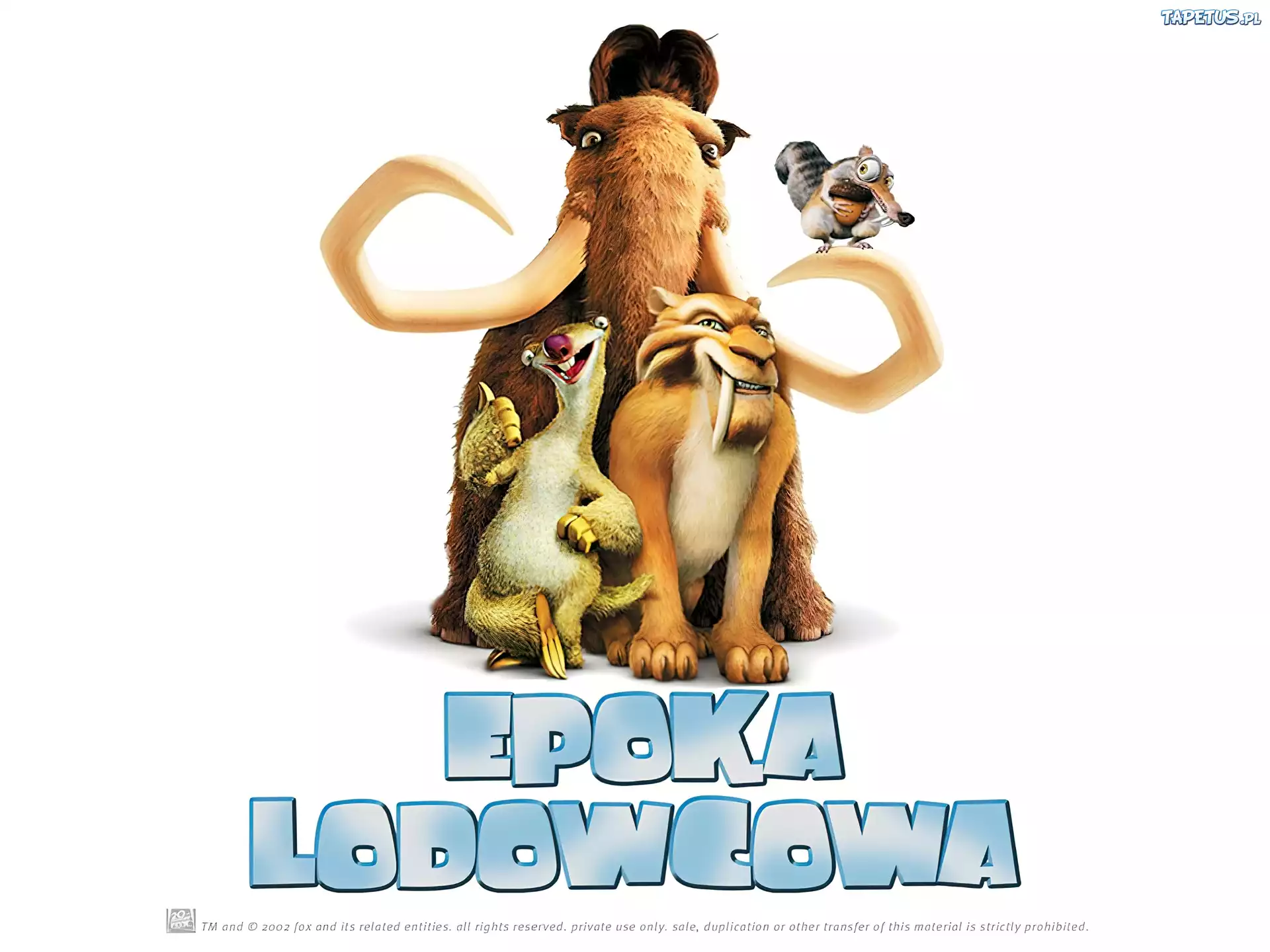 Epoka Lodowcowa, postacie