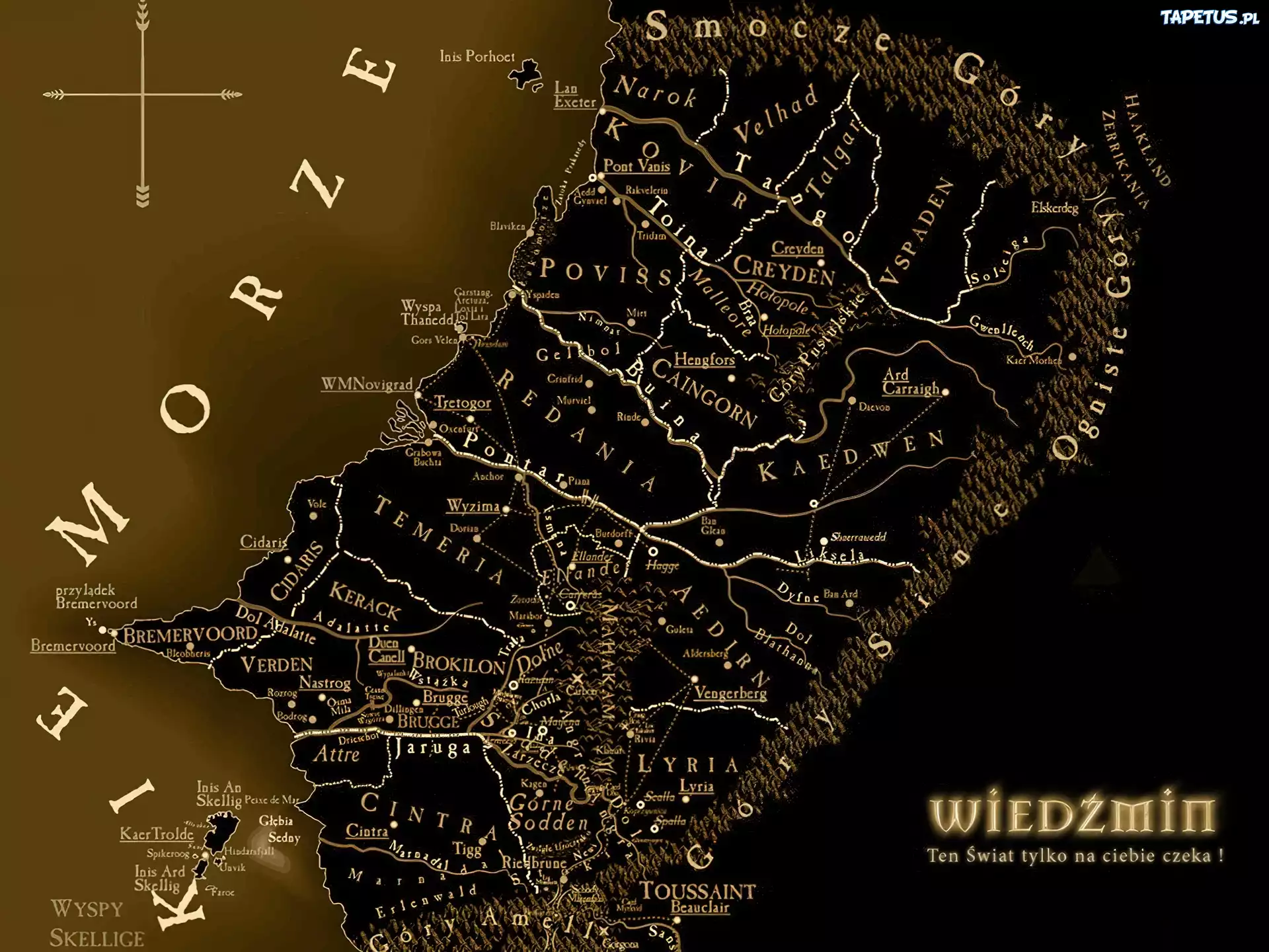 The Witcher, mapa