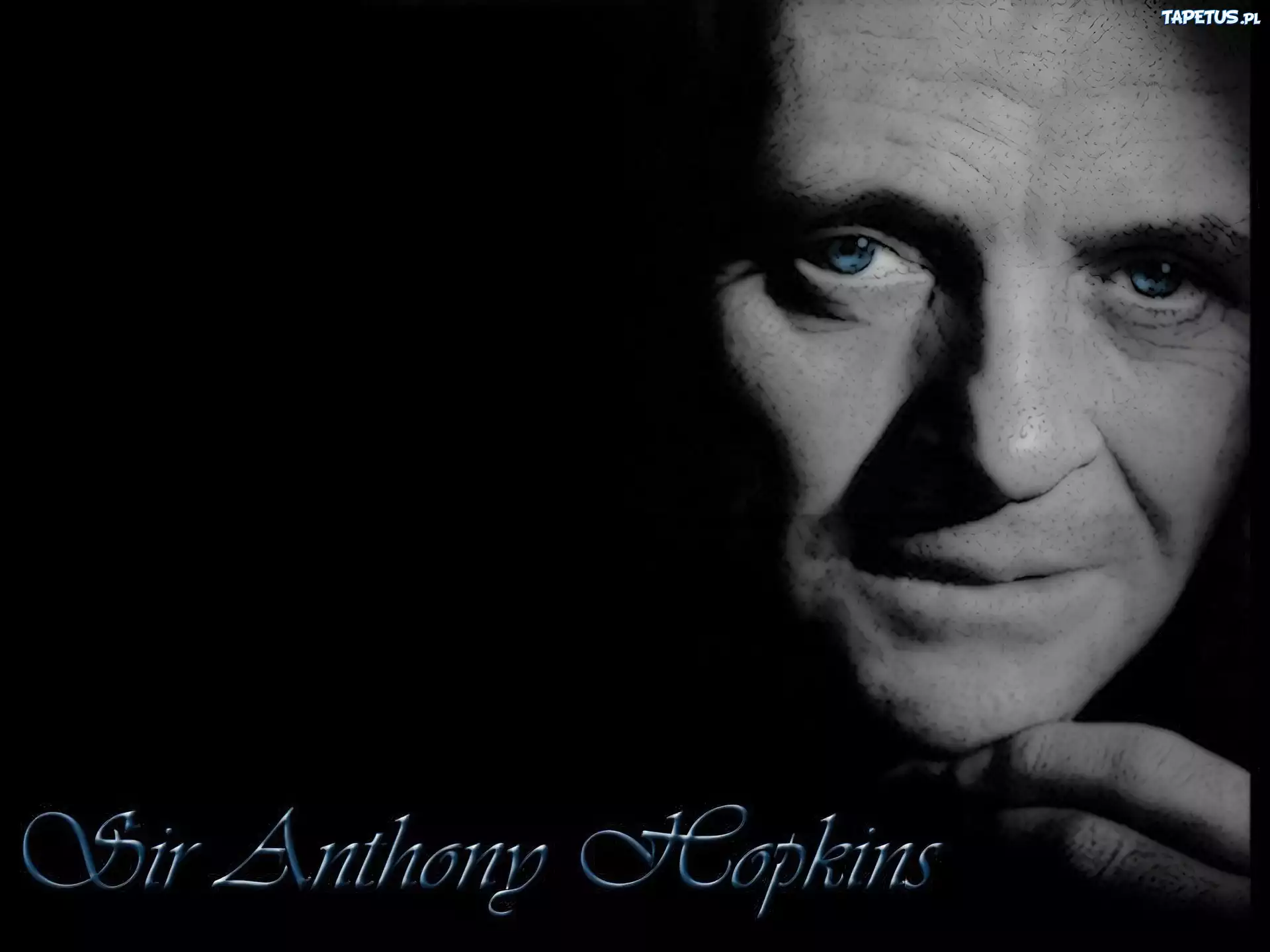 Anthony Hopkins,błękitne, oczy