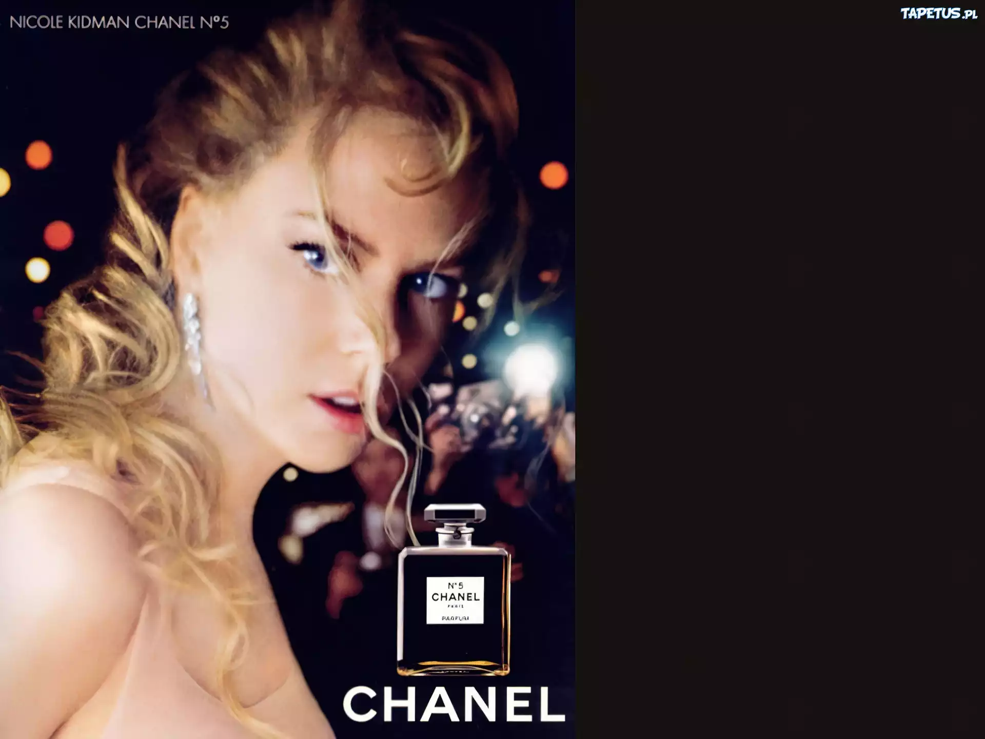 Chanel, nr, 5, perfumy, flakon, kobieta, nicole, kidman