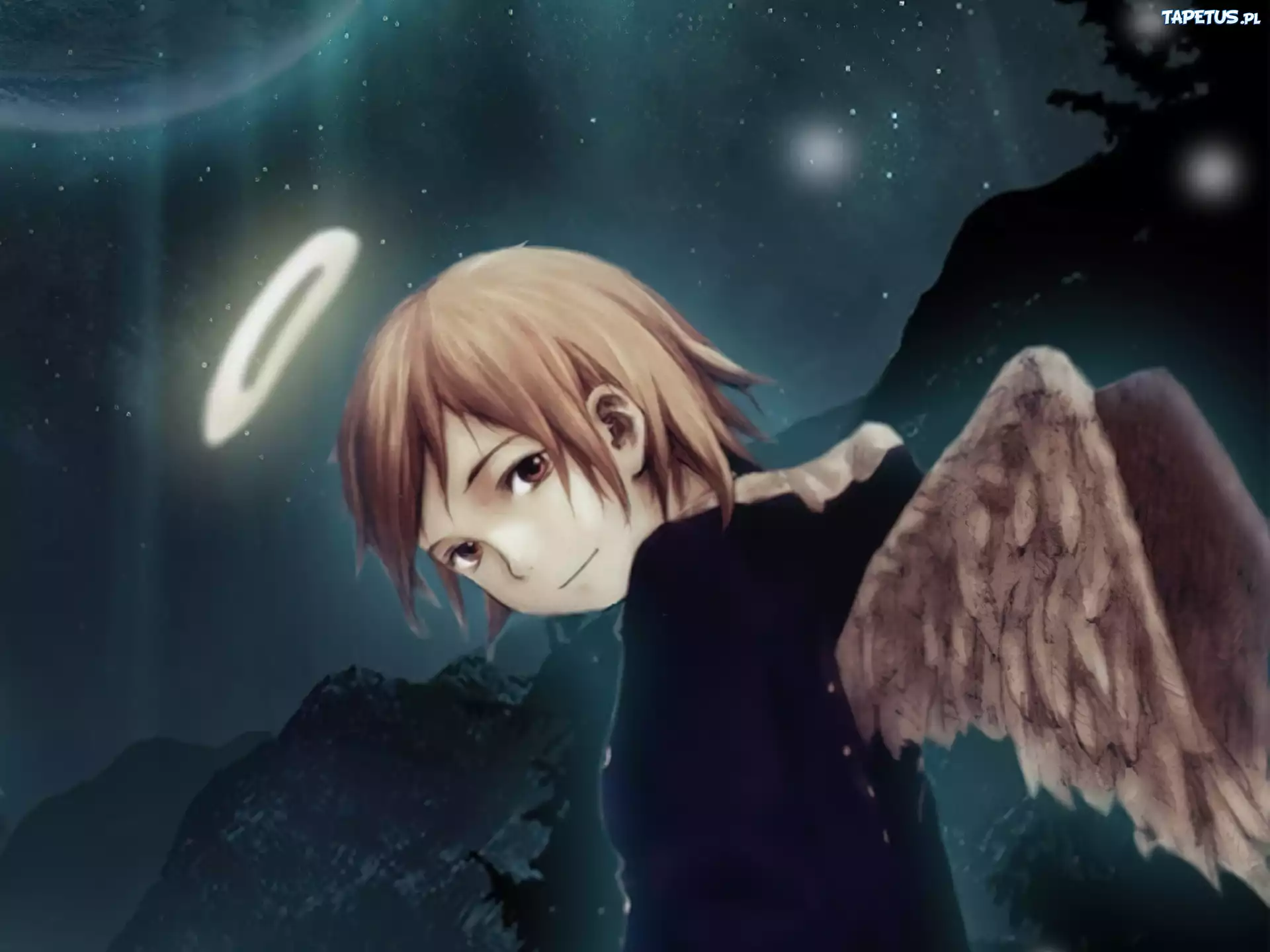 Haibane Renmei, aureola, anioł, postać