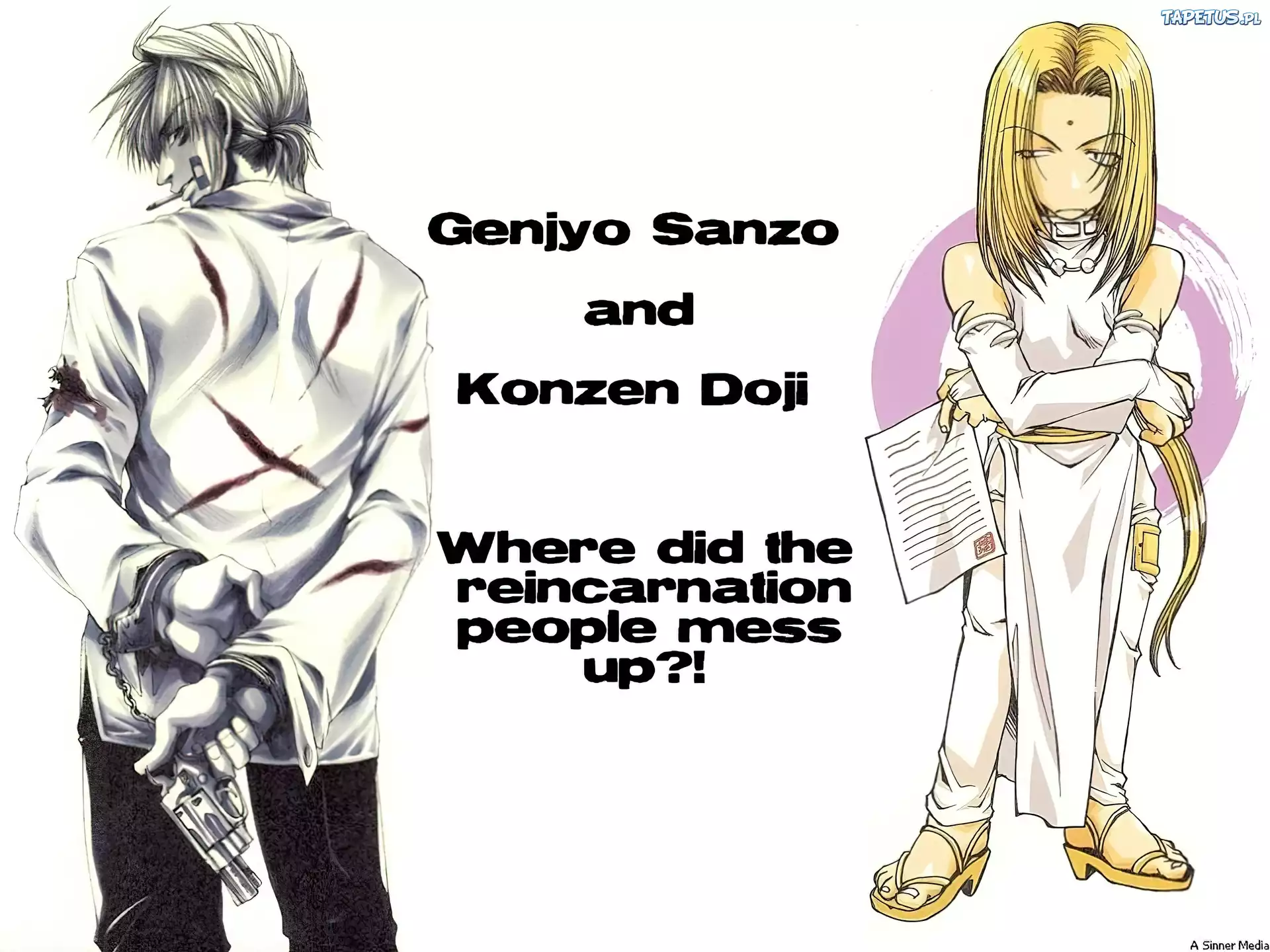 Saiyuki, łuk, gun