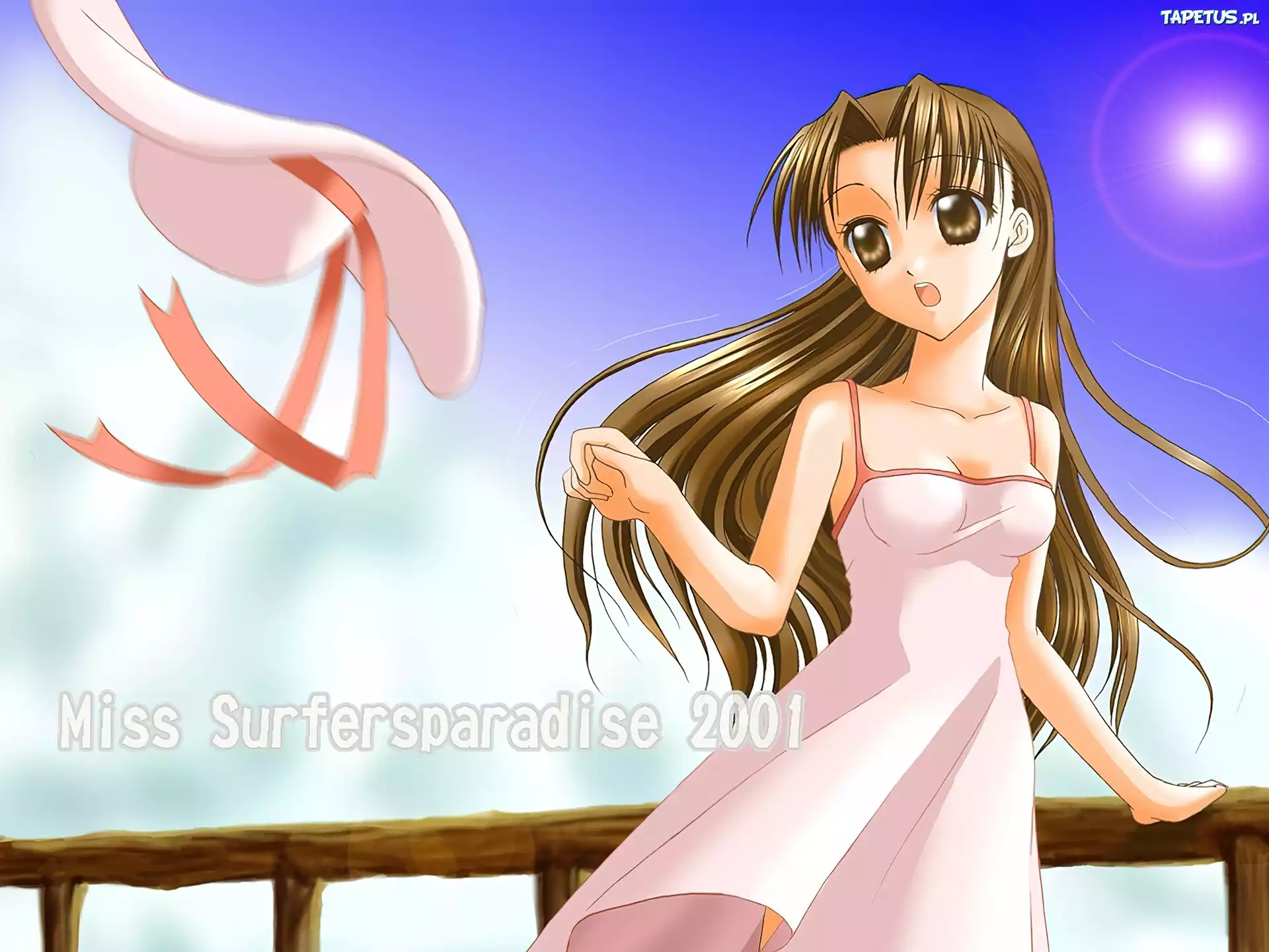 Miss Surfersparadise, kapelusz, kobieta, 2001, suknia