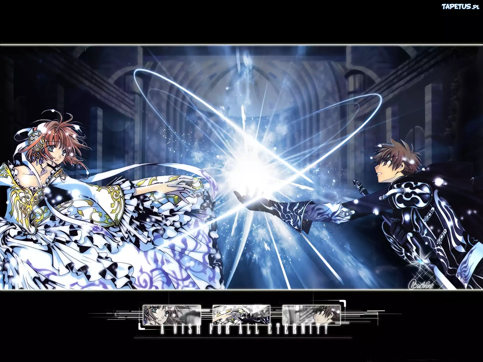Tsubasa Reservoir Chronicles, światło, rycerz, kobieta