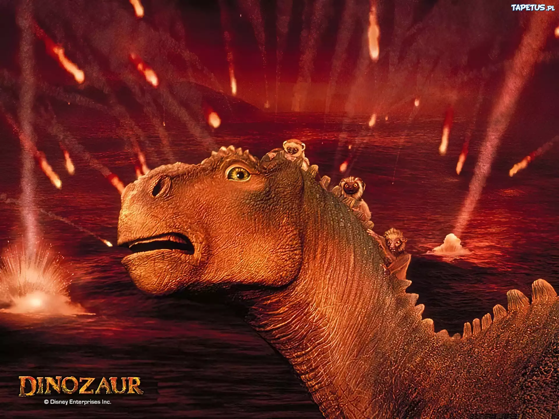 Dinozaur, wulkan
