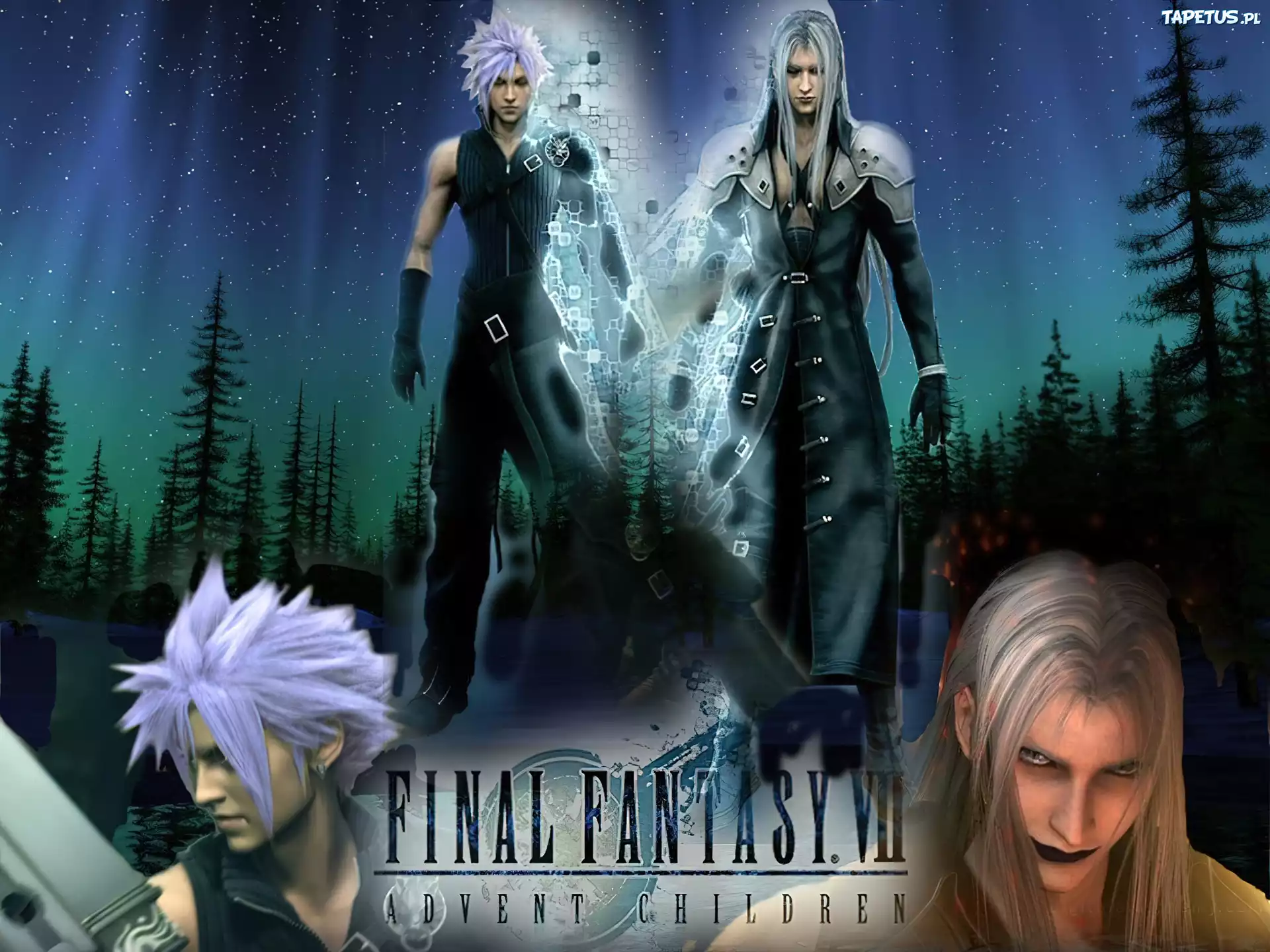 postacie, fantazja, Ff 7 Advent Children, las