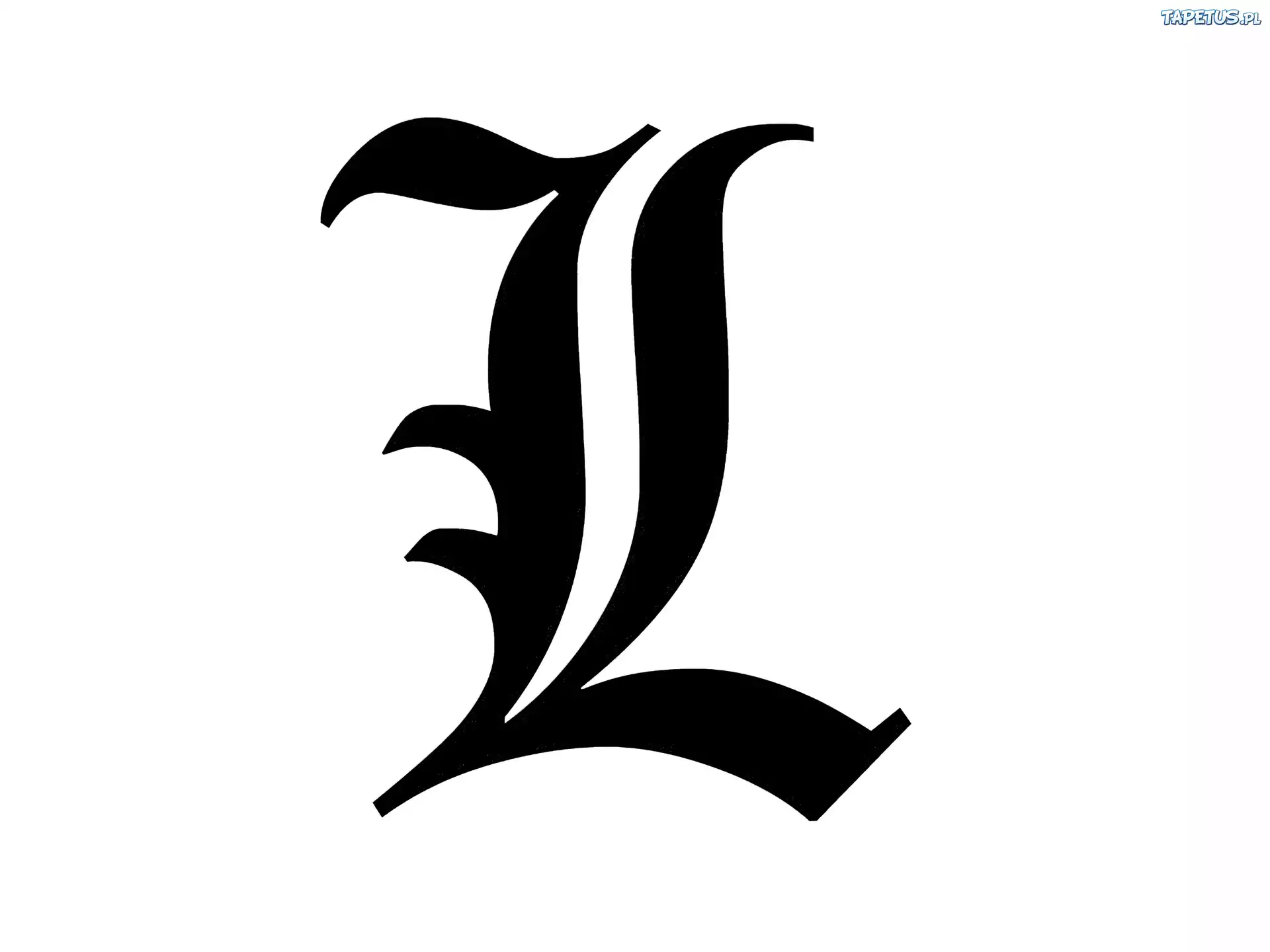 Death Note, litera, znak