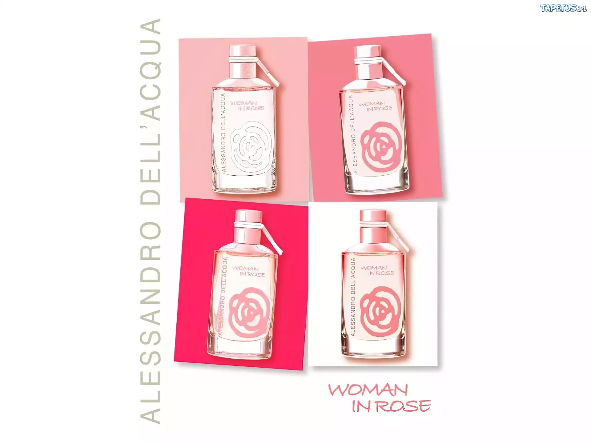Alessandro Dellacqua, woman, in, rose, perfumy, flakon