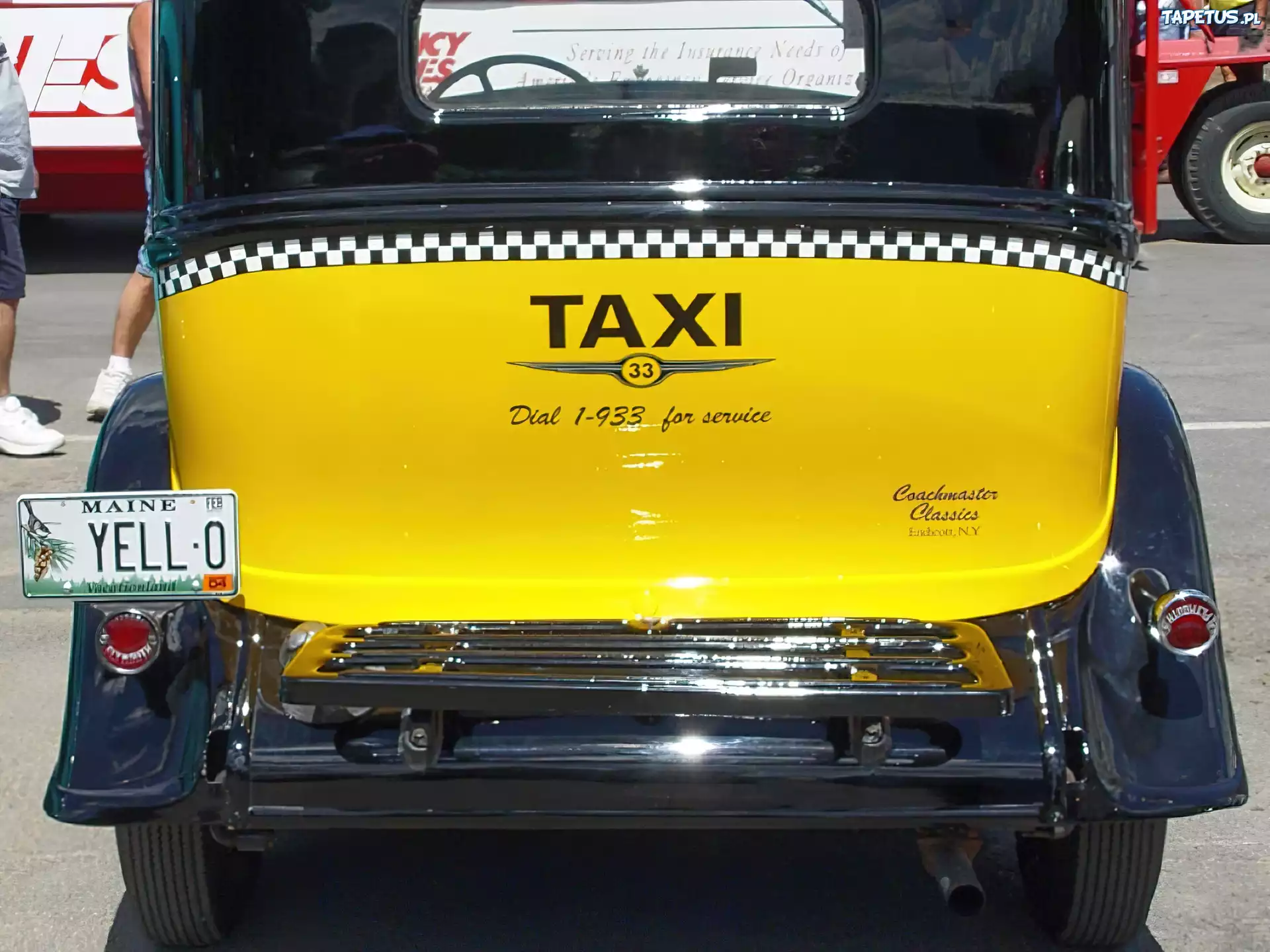 Plymouth, TAXI , tył samochodu