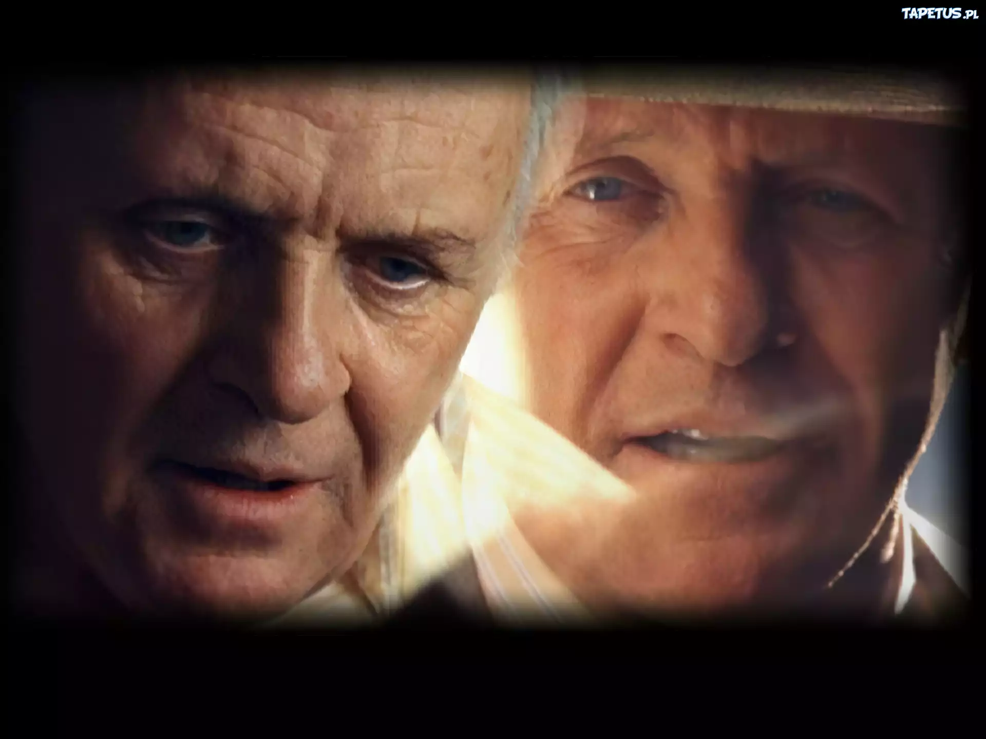 Anthony Hopkins,niebieskie, oczy