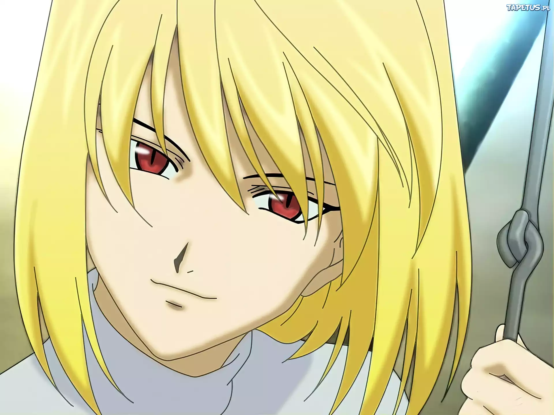 Shingetsutan Tsukihime, blond włosy, czerwone oczy
