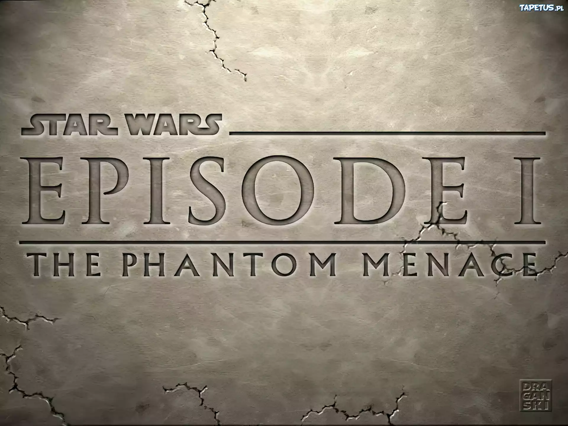 Star Wars, kamień, napis