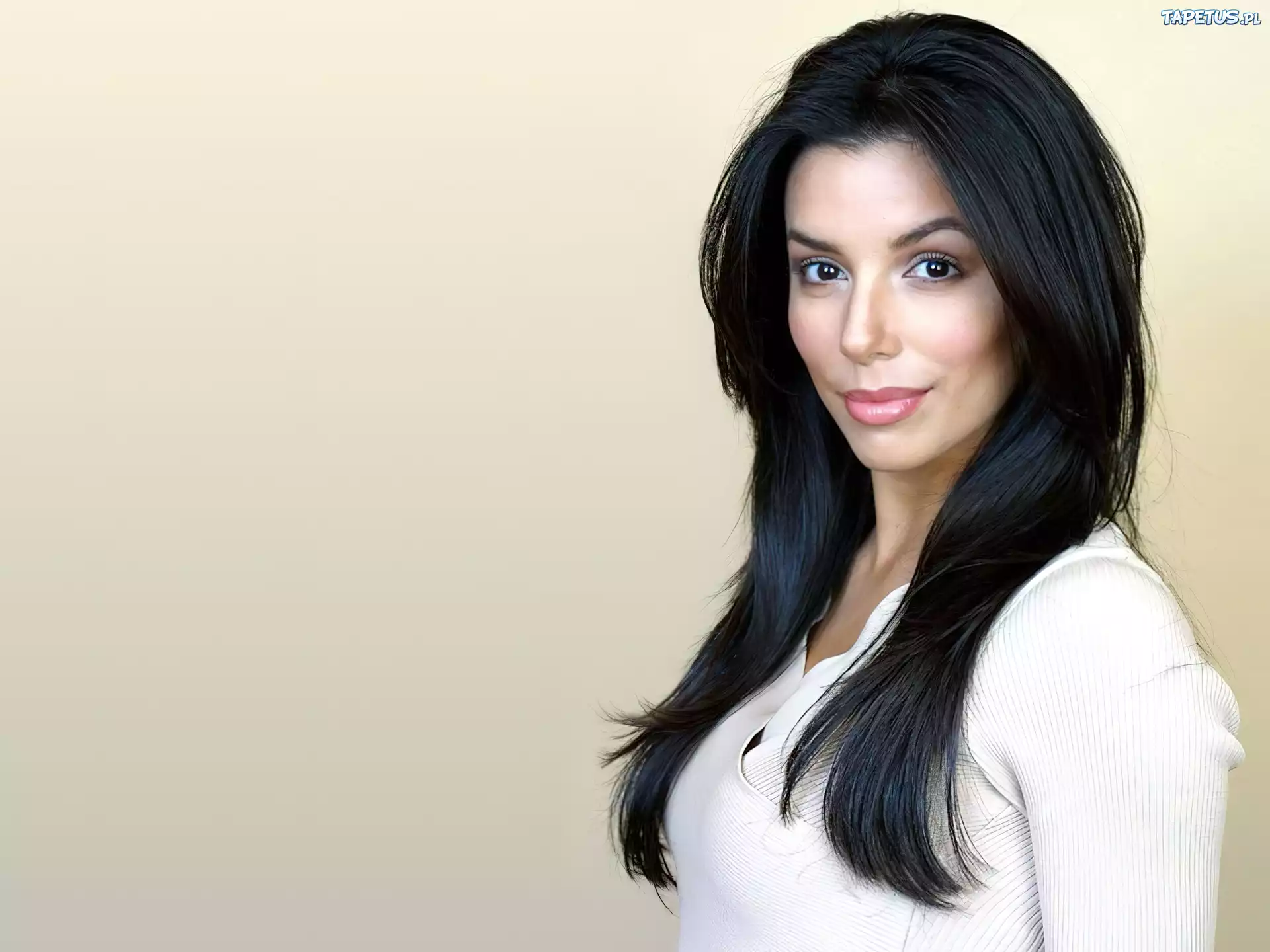 Eva Longoria, biały, sweterek