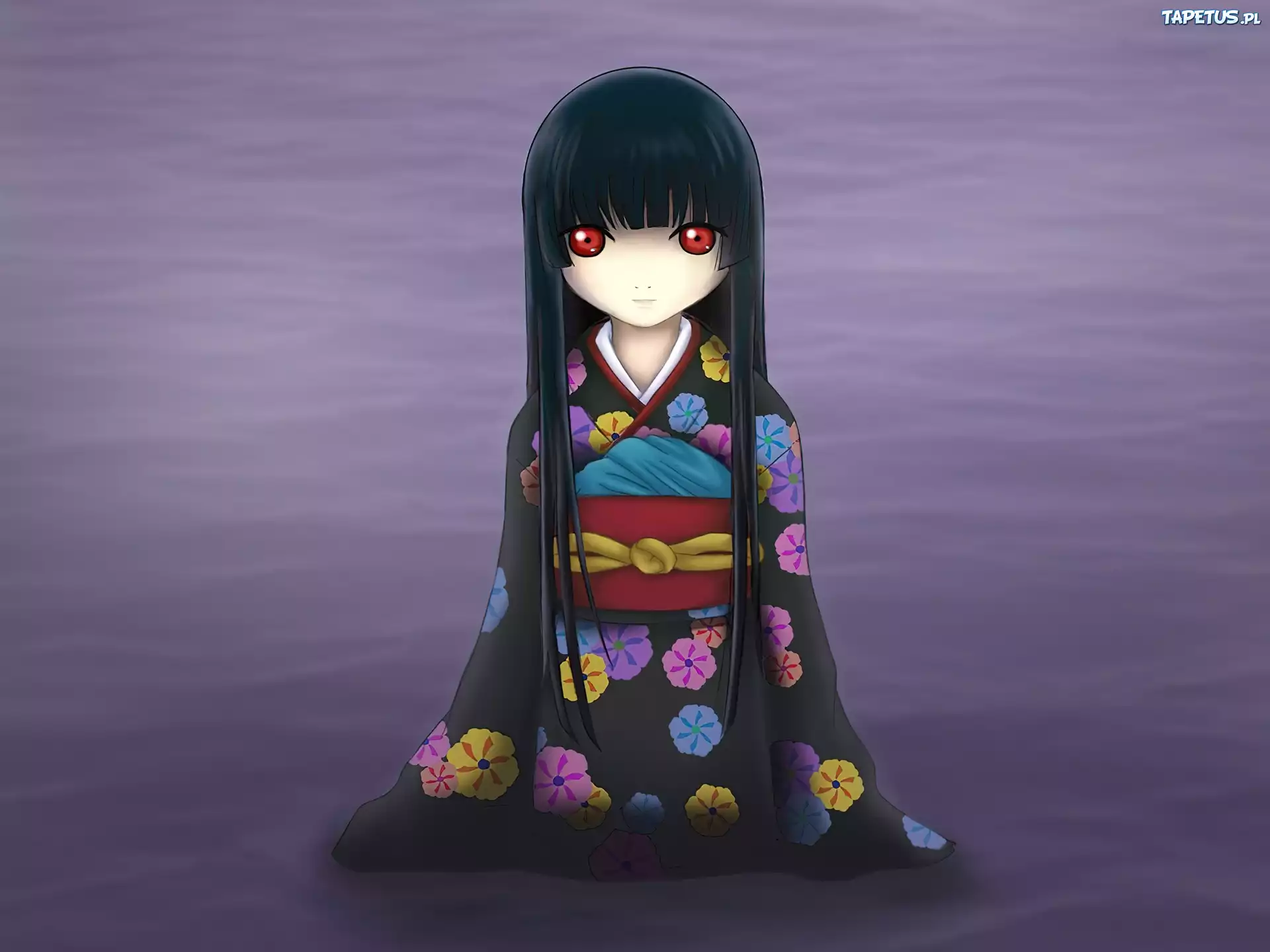 Jigoku Shoujo, kobieta, kimono