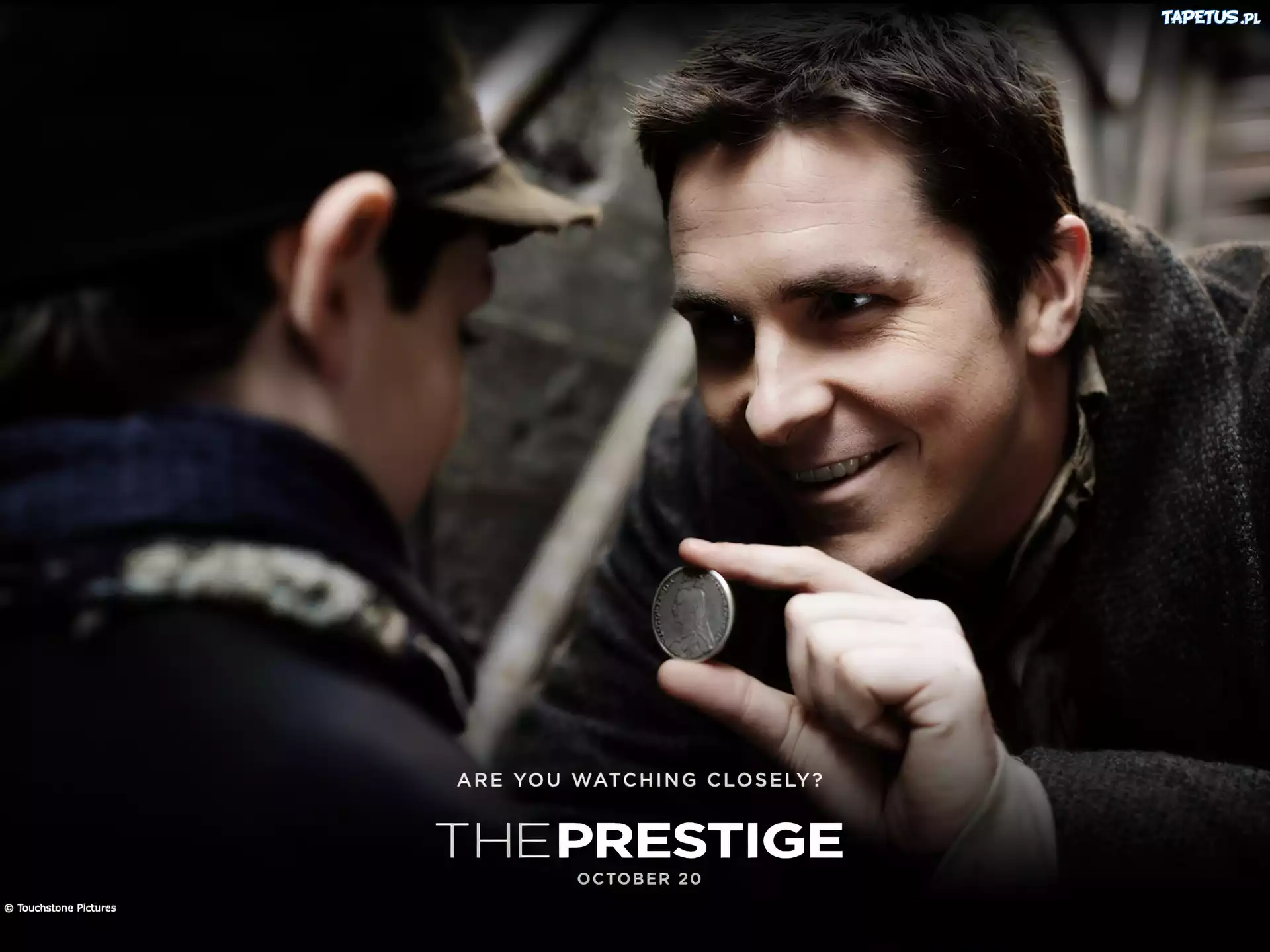The Prestige, Christian Bale, moneta, chłopiec