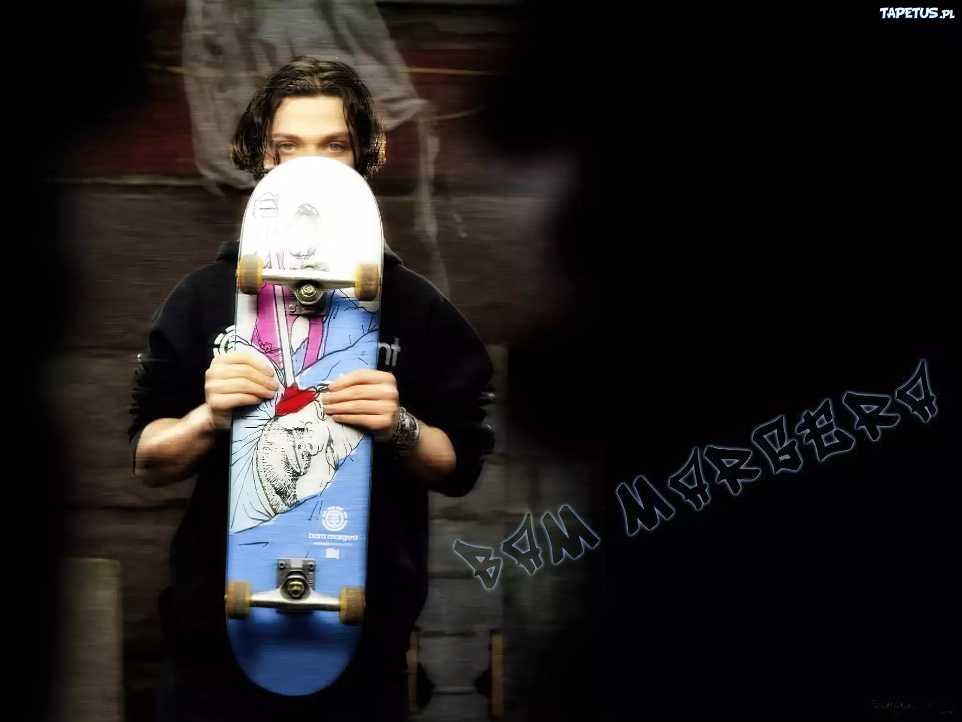 Bam Margera,deskorolka, zegarek