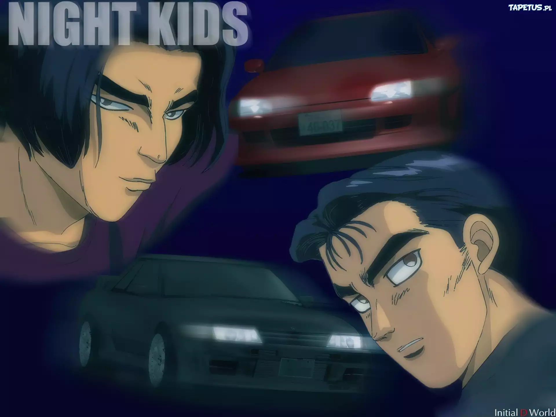 Initial D, night, kids, auto, ludzie