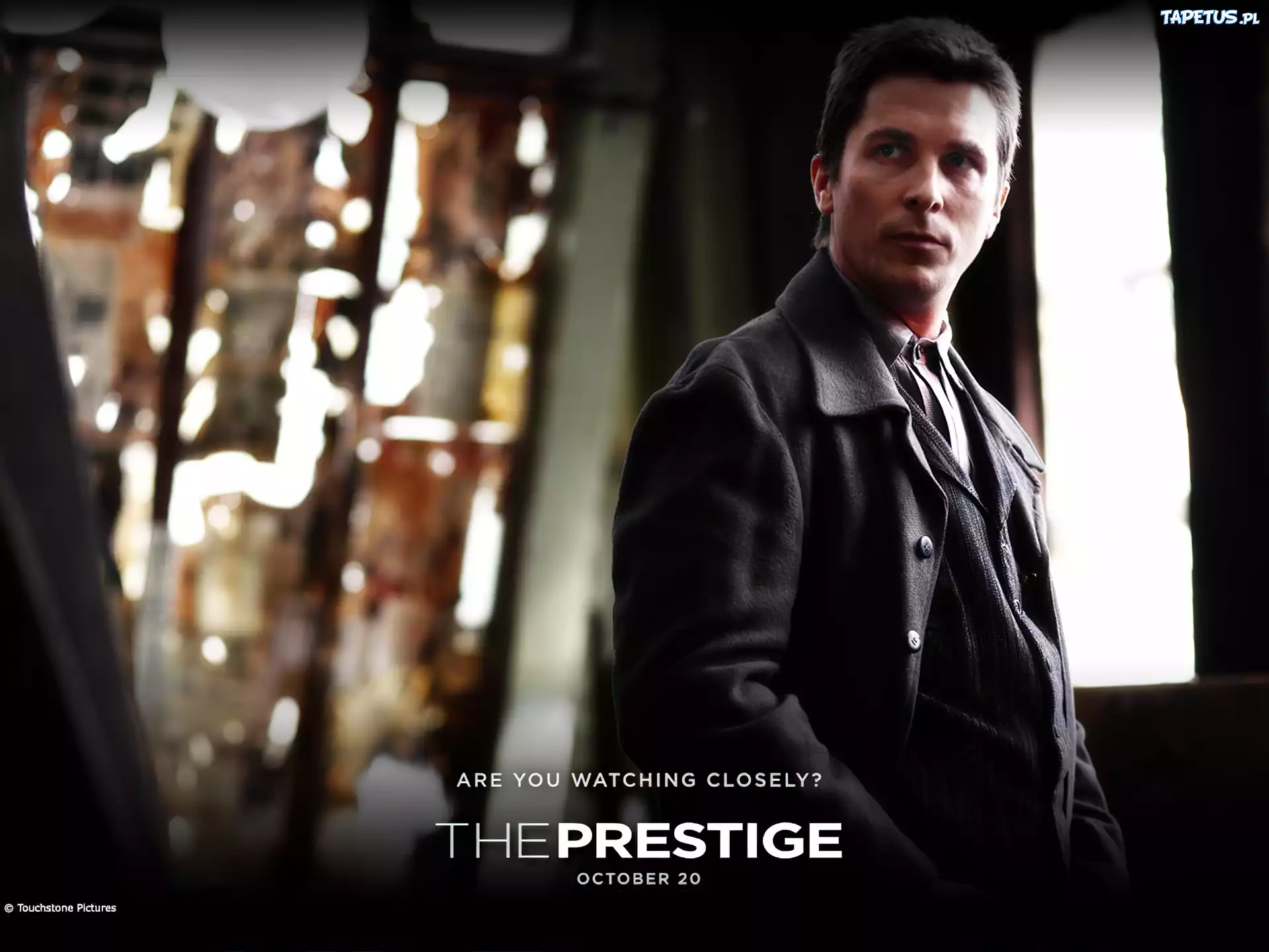The Prestige, Christian Bale, aktor, płaszcz