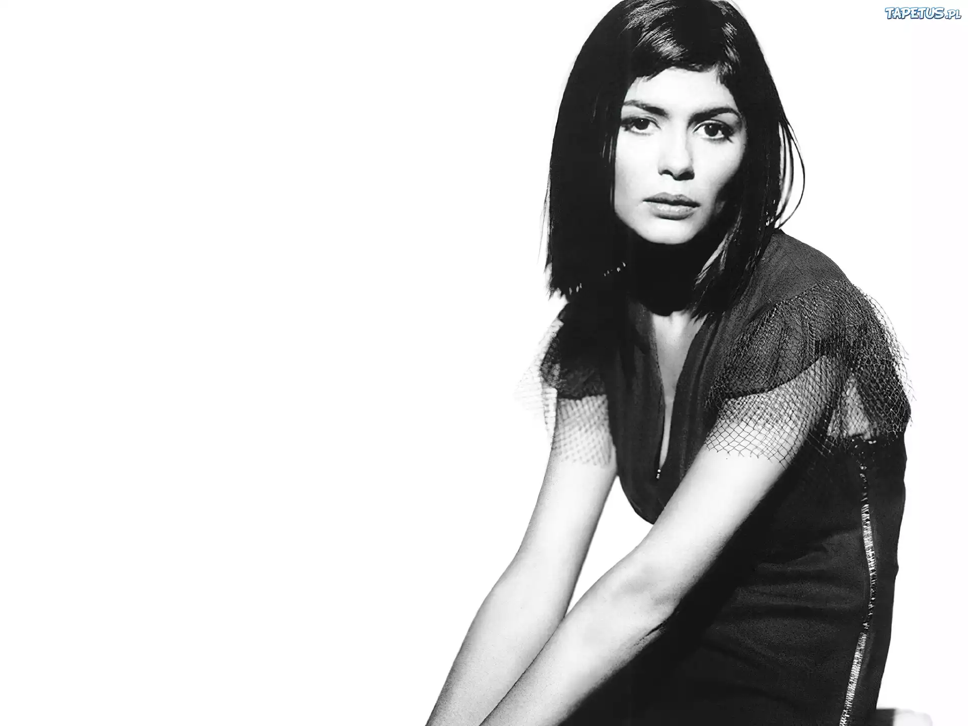 Audrey Tautou,czarny strój