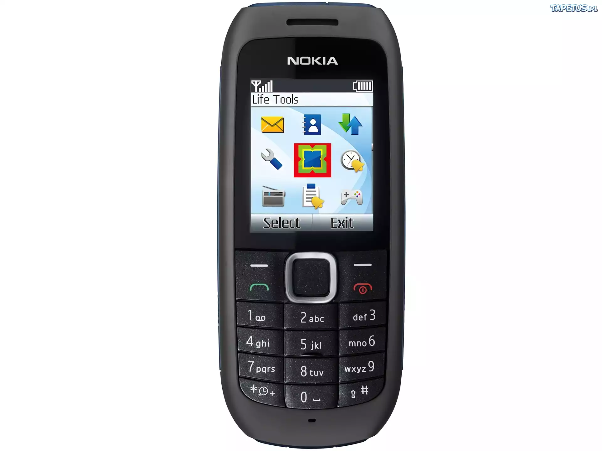 Nokia 1616, Czarna, Menu