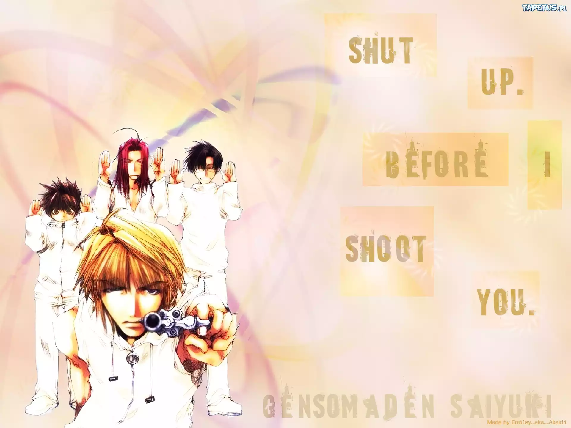 Saiyuki, pistolet, strzał