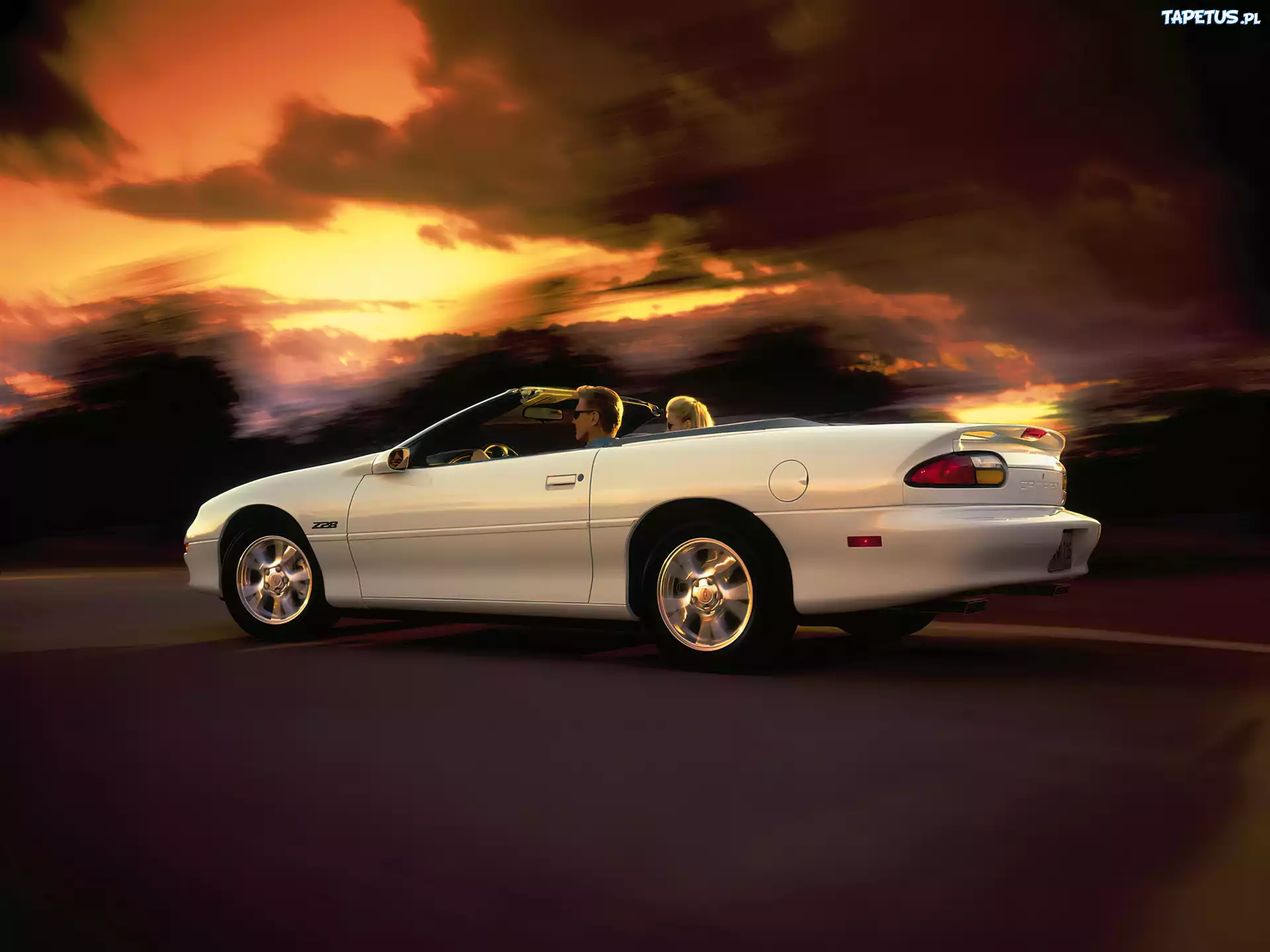 Biały, Chevrolet Camaro, Kabriolet