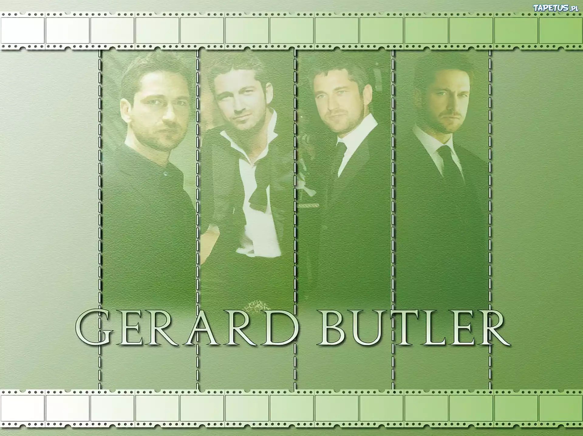 Gerard Butler,garnitur, muszka