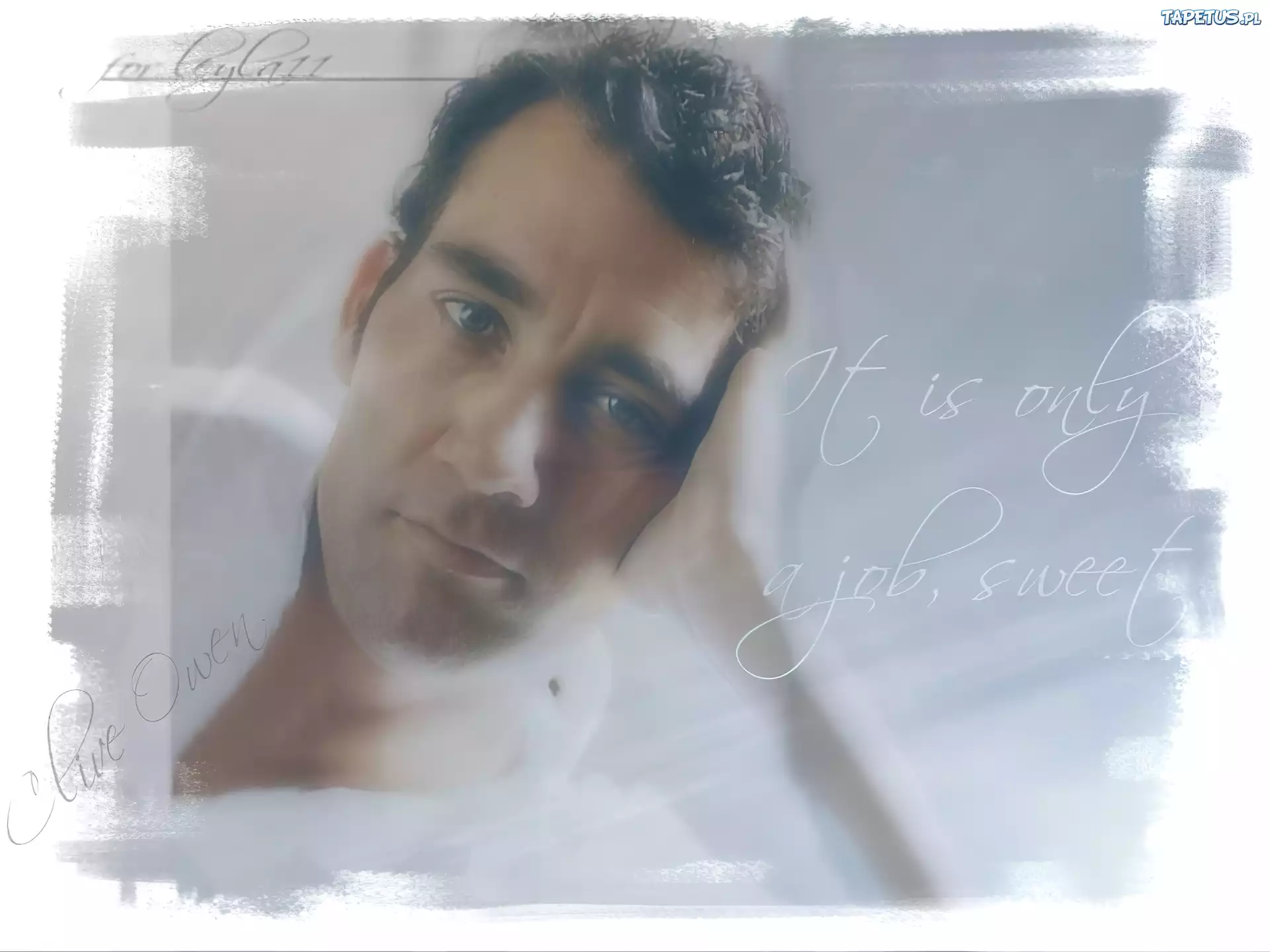 Clive Owen,ciemne włosy, niebieskie oczy