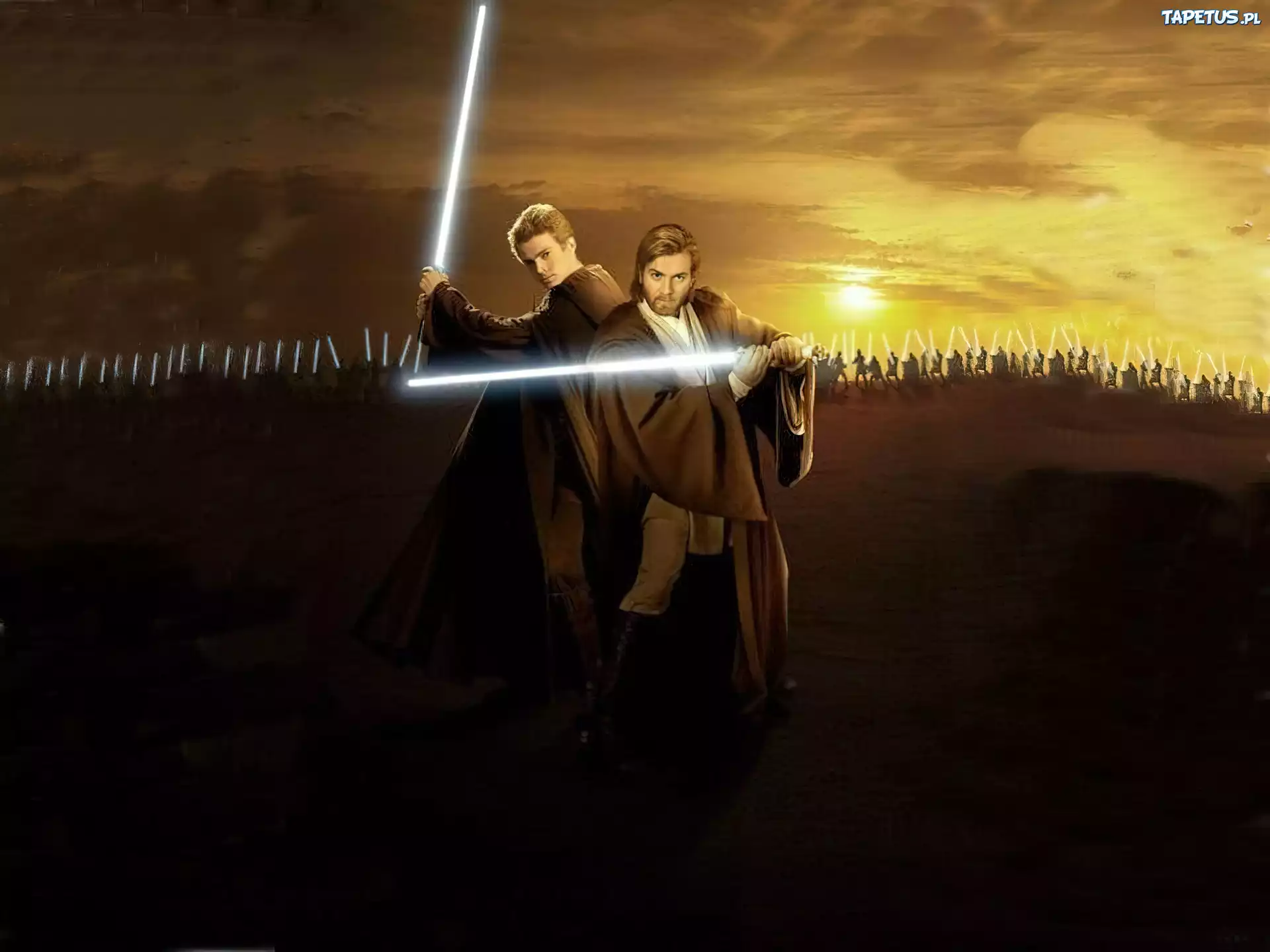 Star Wars, niebo, pole, mężczyźni, aktorzy, laser