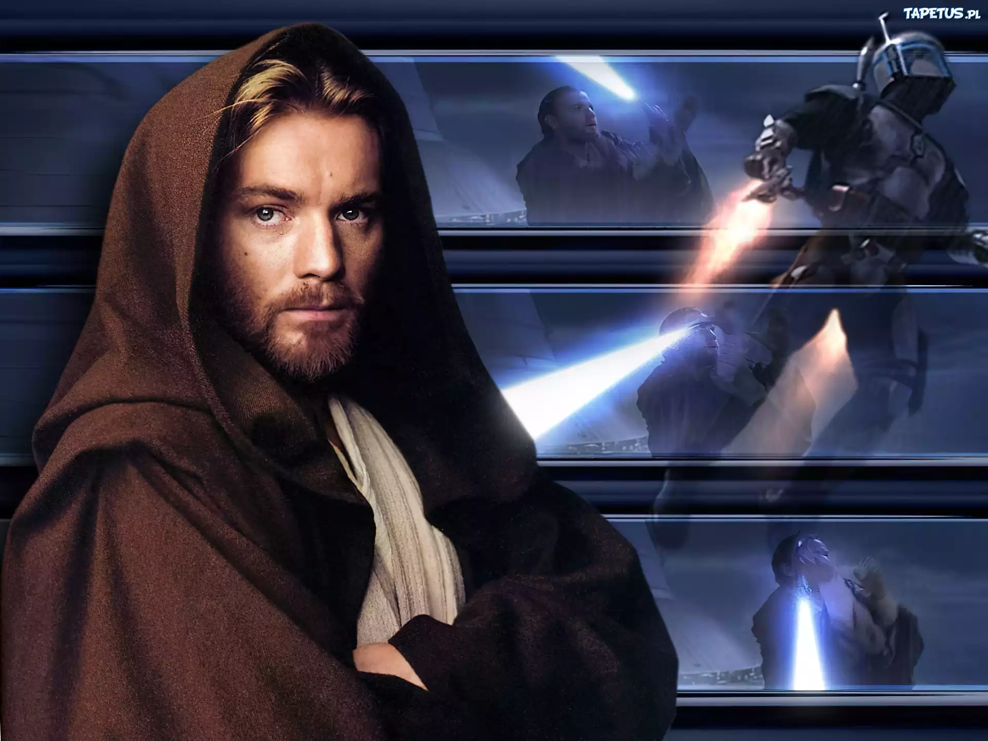 Star Wars, aktor, broda, brązowa, szata