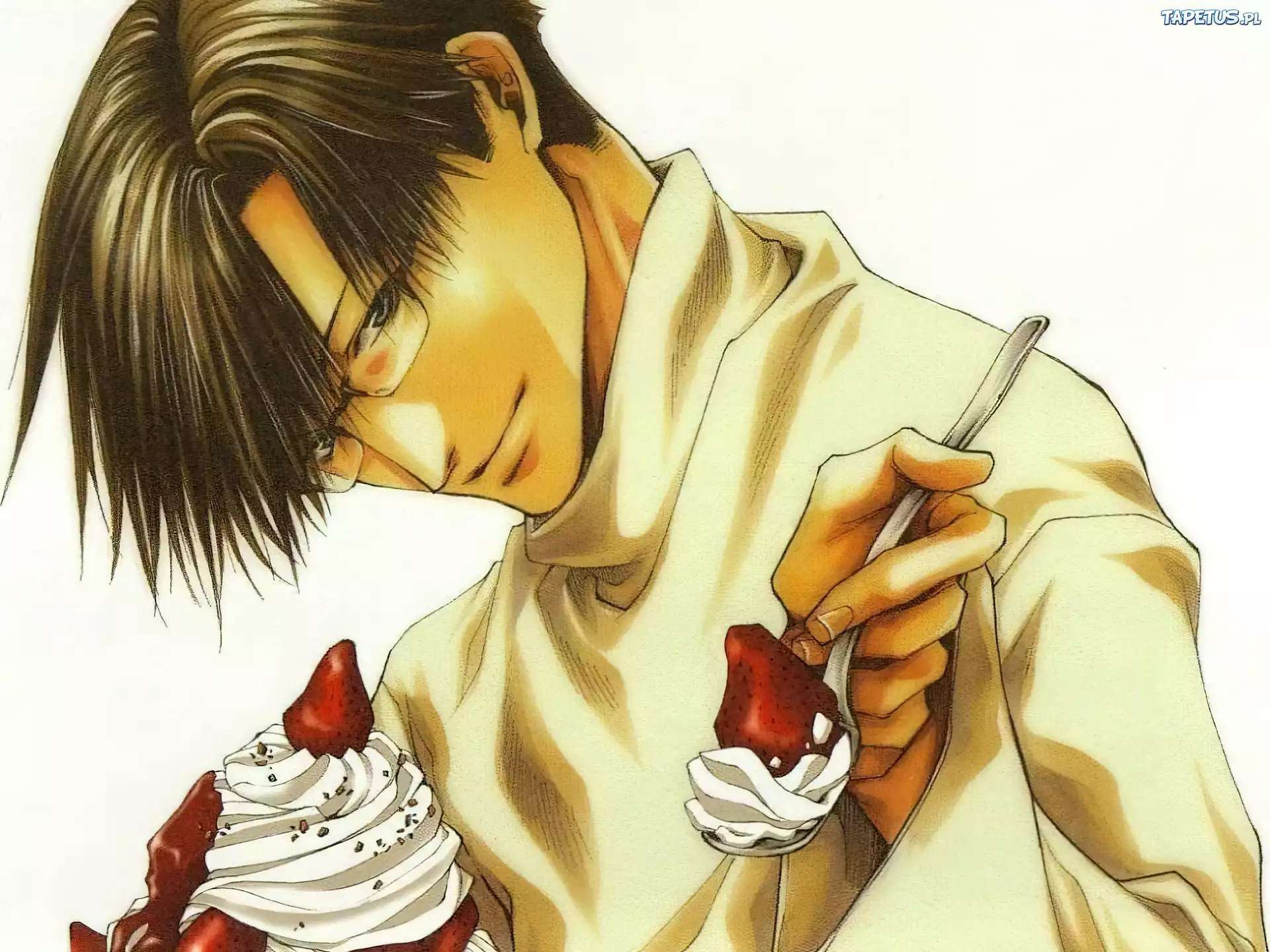Saiyuki, truskawka, śmietana