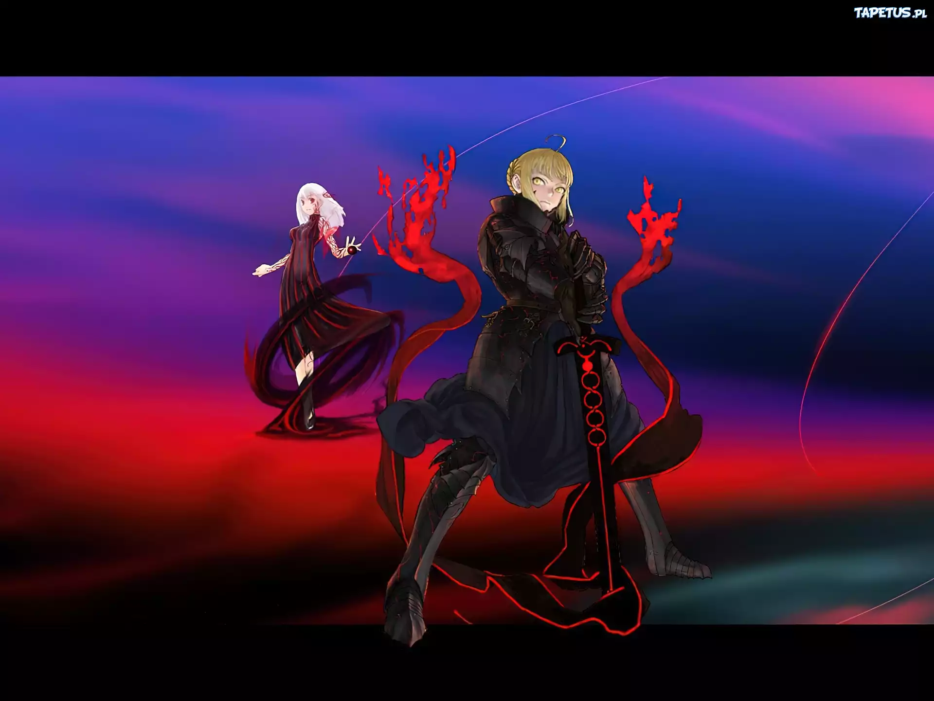 Fate Stay Night, kobiety, miecz