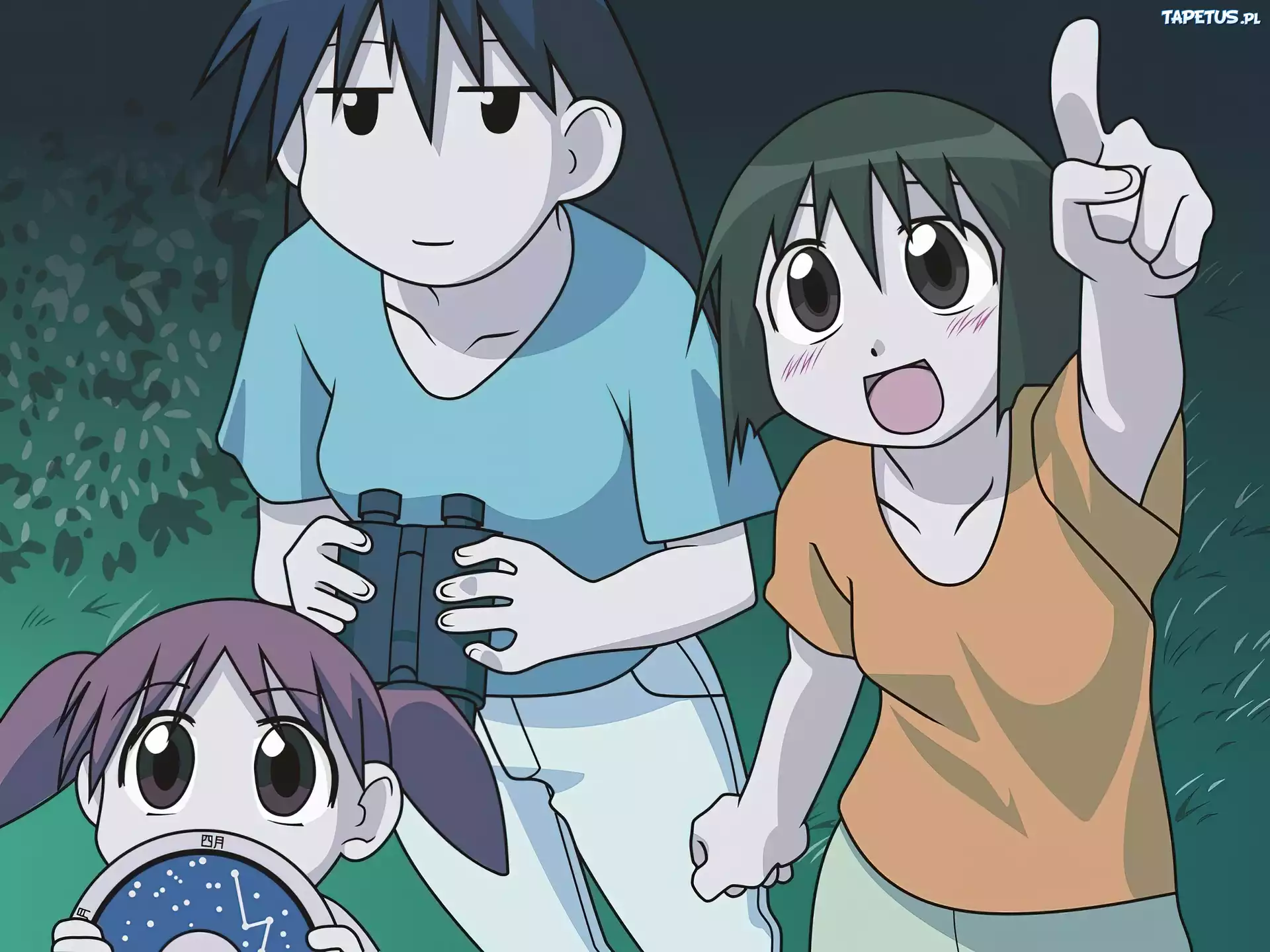Azumanga Daioh, ludzie, lornetka