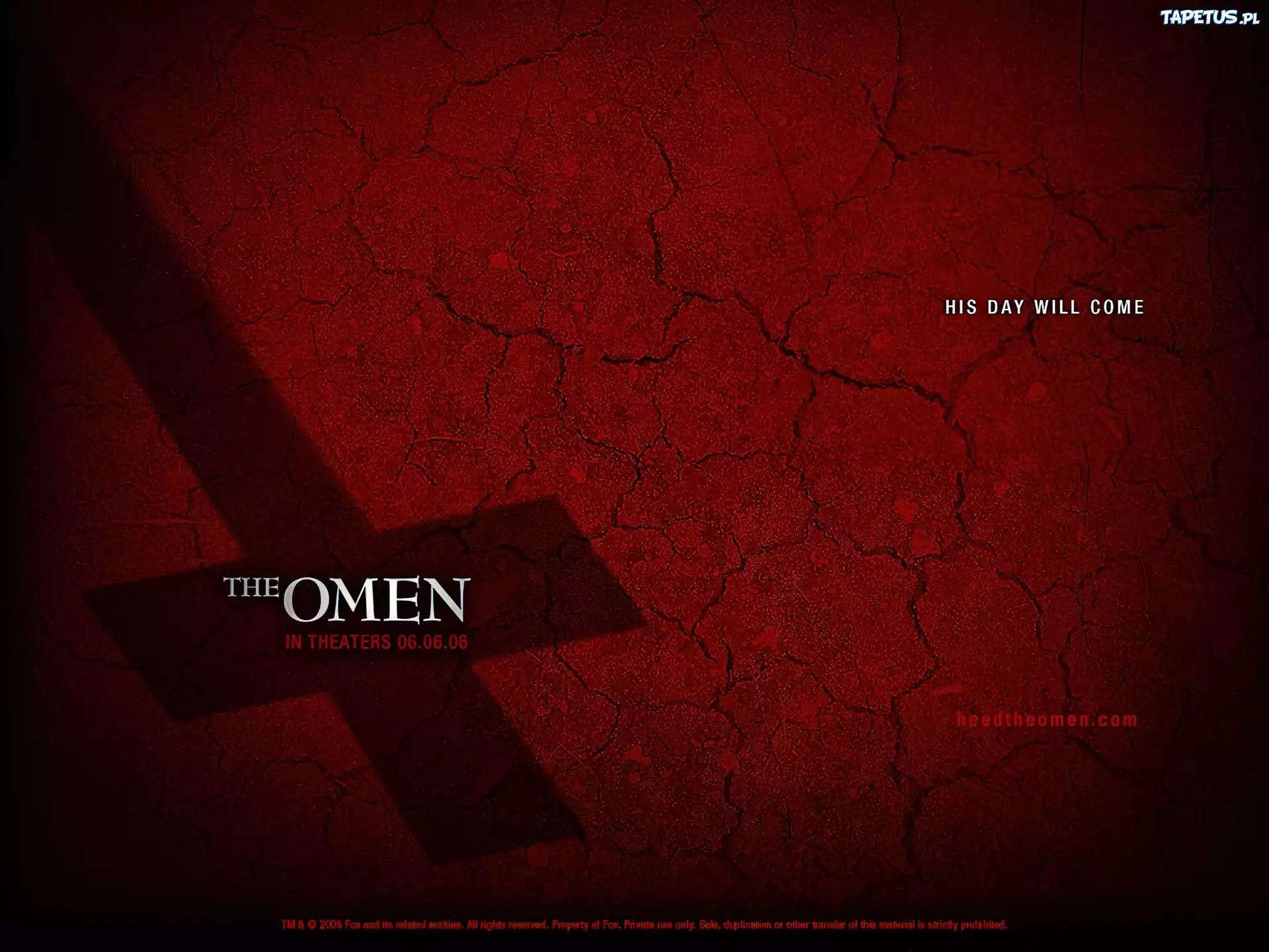 The Omen, krzyż, cień, ziemia