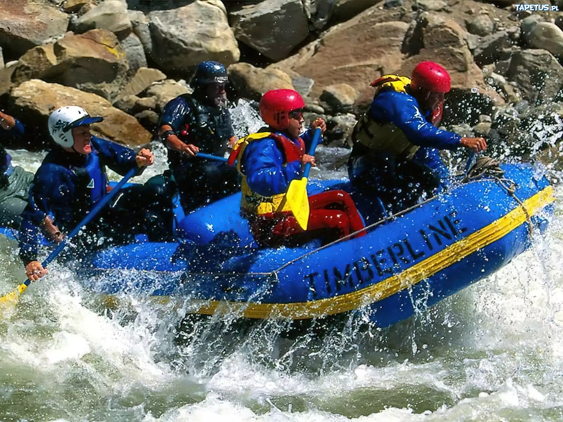 Rafting,spływ, rzeka, wiosła , ponton