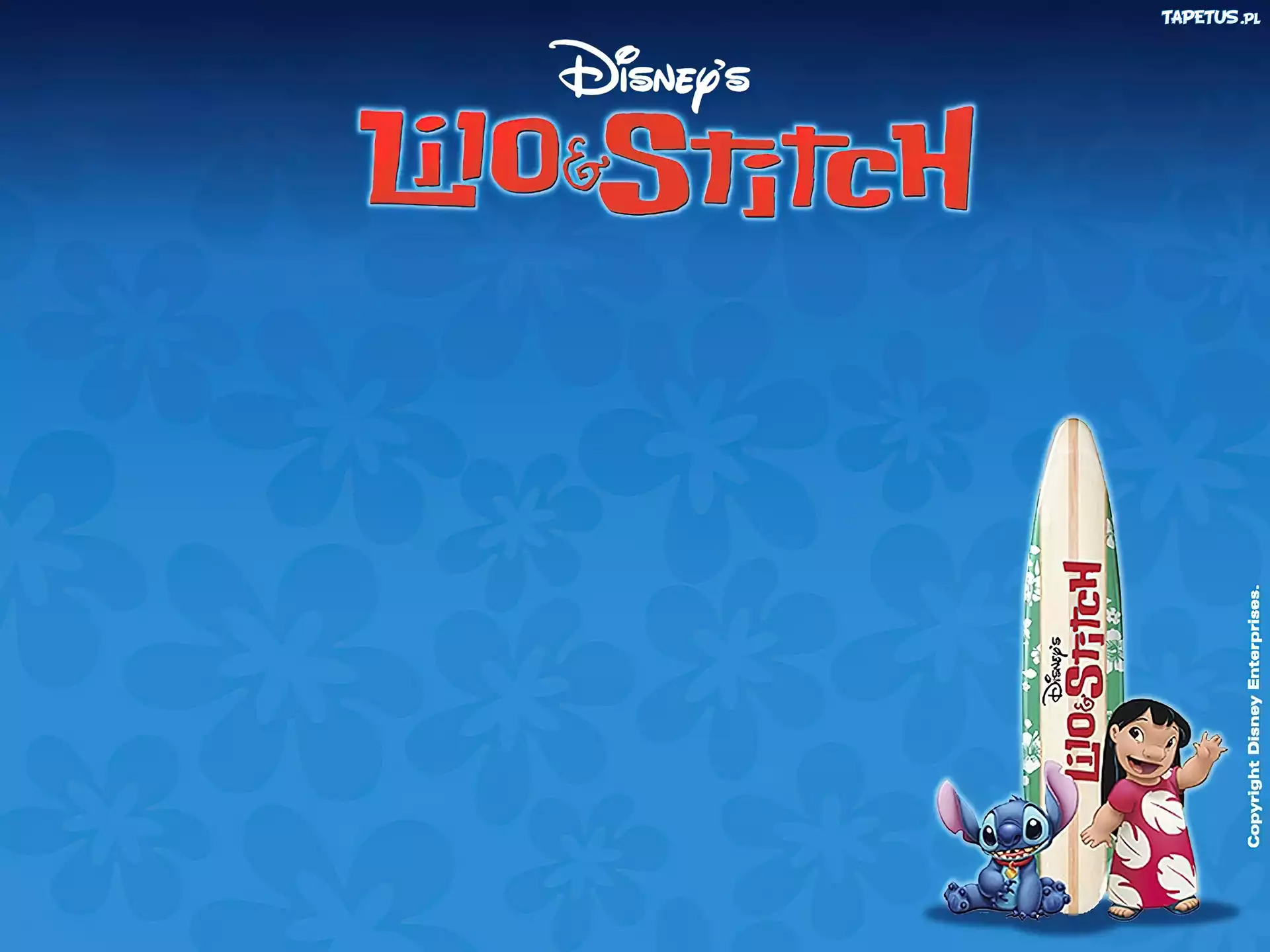 Lilo I Stich, deska, surfingowa