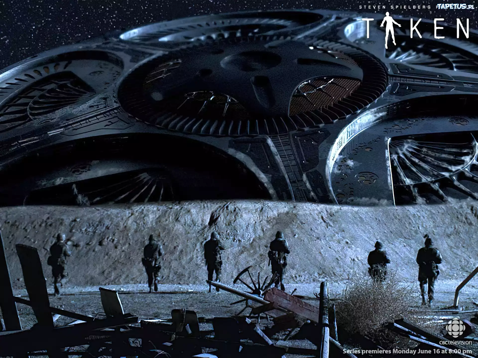 Film Taken, ufo, żołnierze, gwiazdy