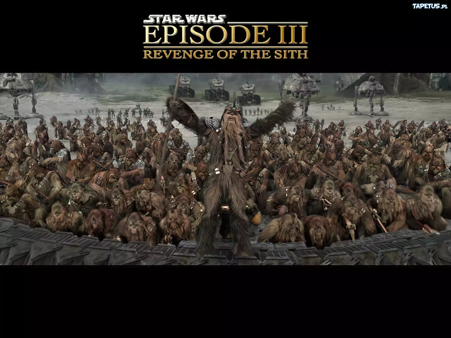 Star Wars, małpy, stwory, wódz