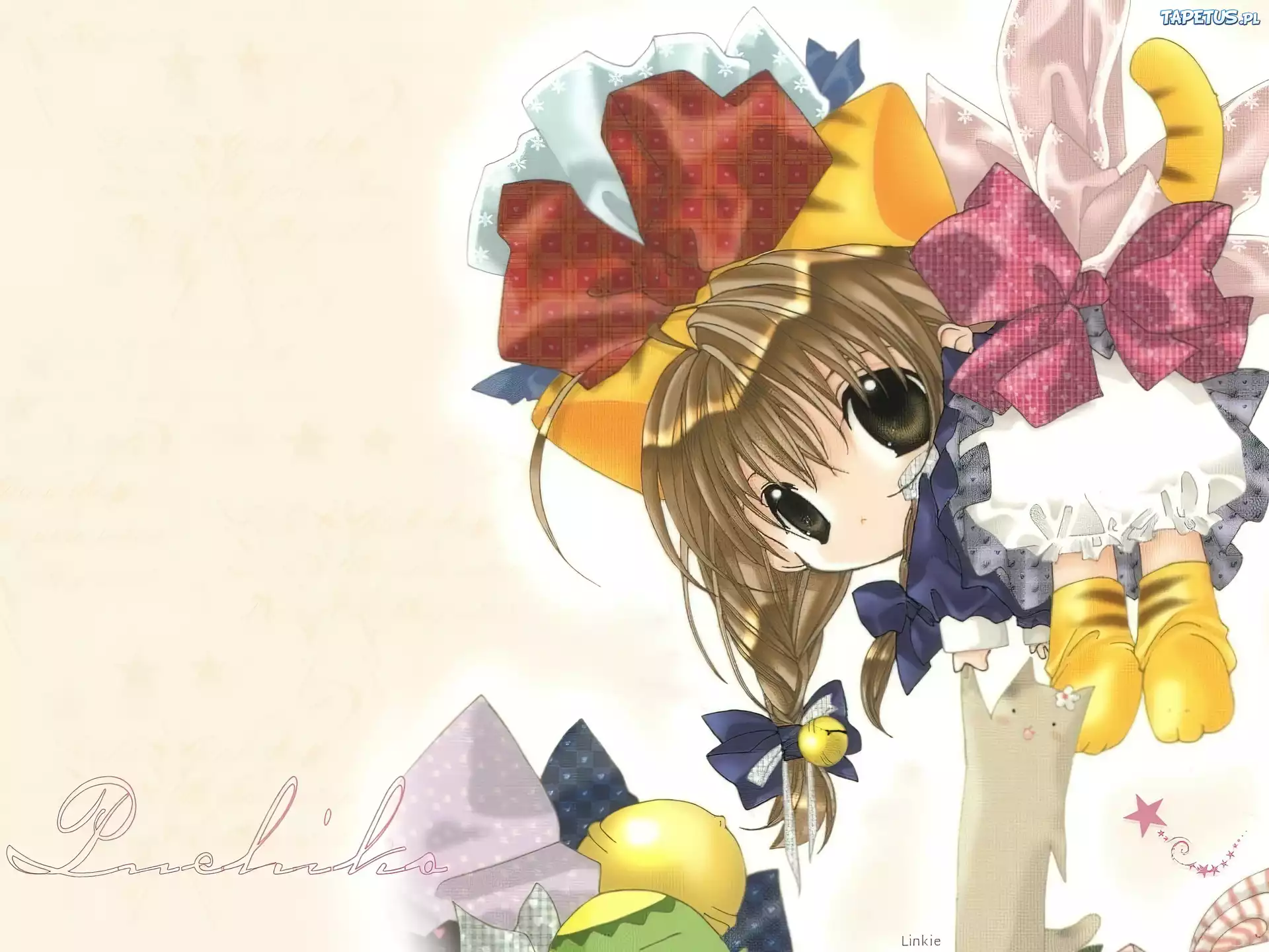 Digi Charat, dziewczyna, oczy