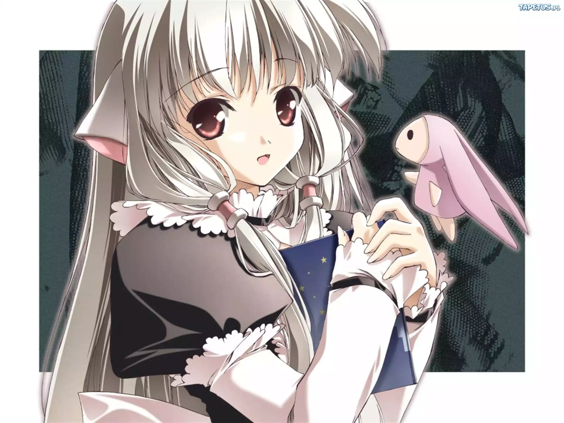 Chobits, dziewczyna, pamiętnik, oczy