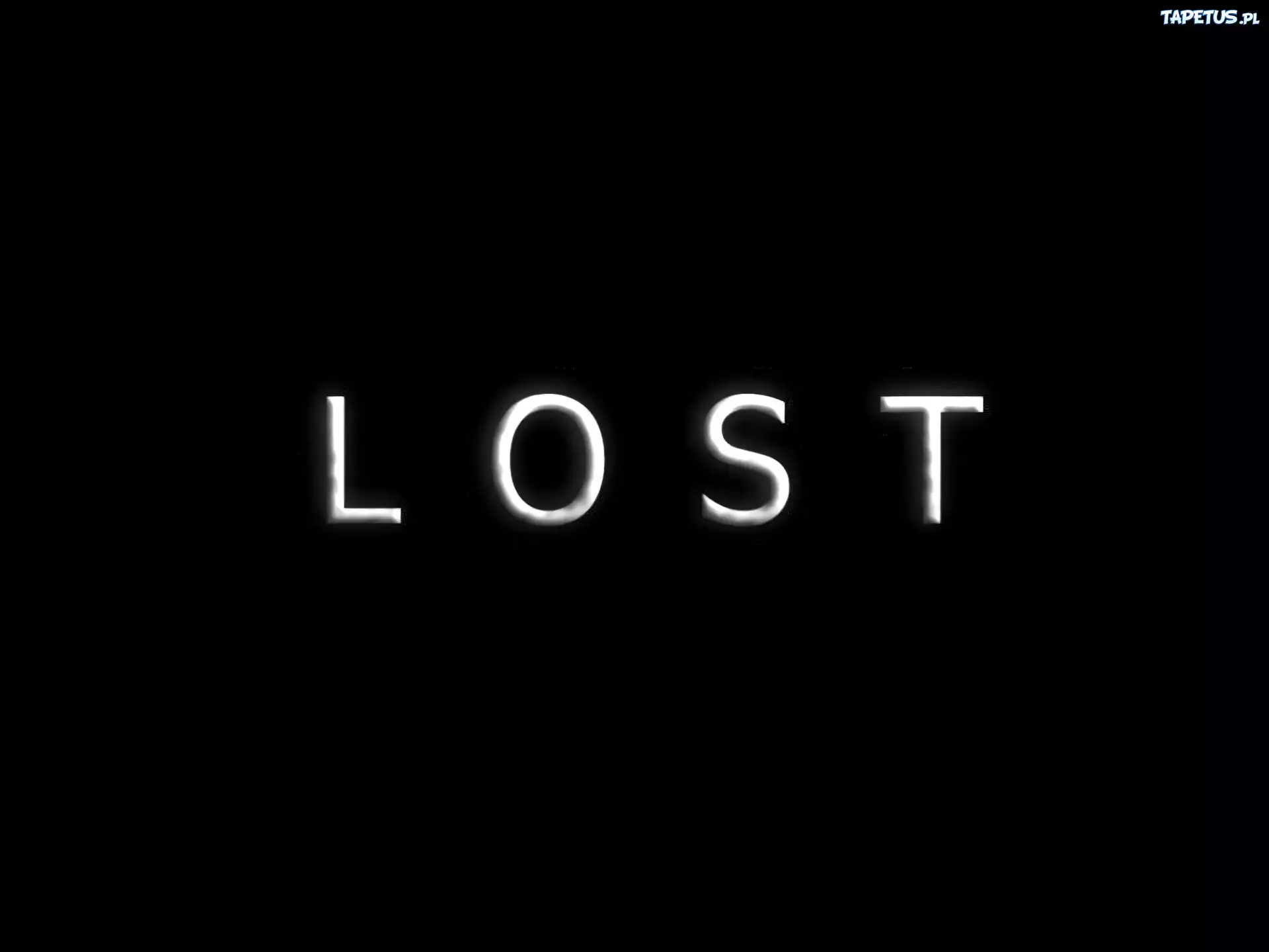 Filmy Lost, czarne, tło, tytuł