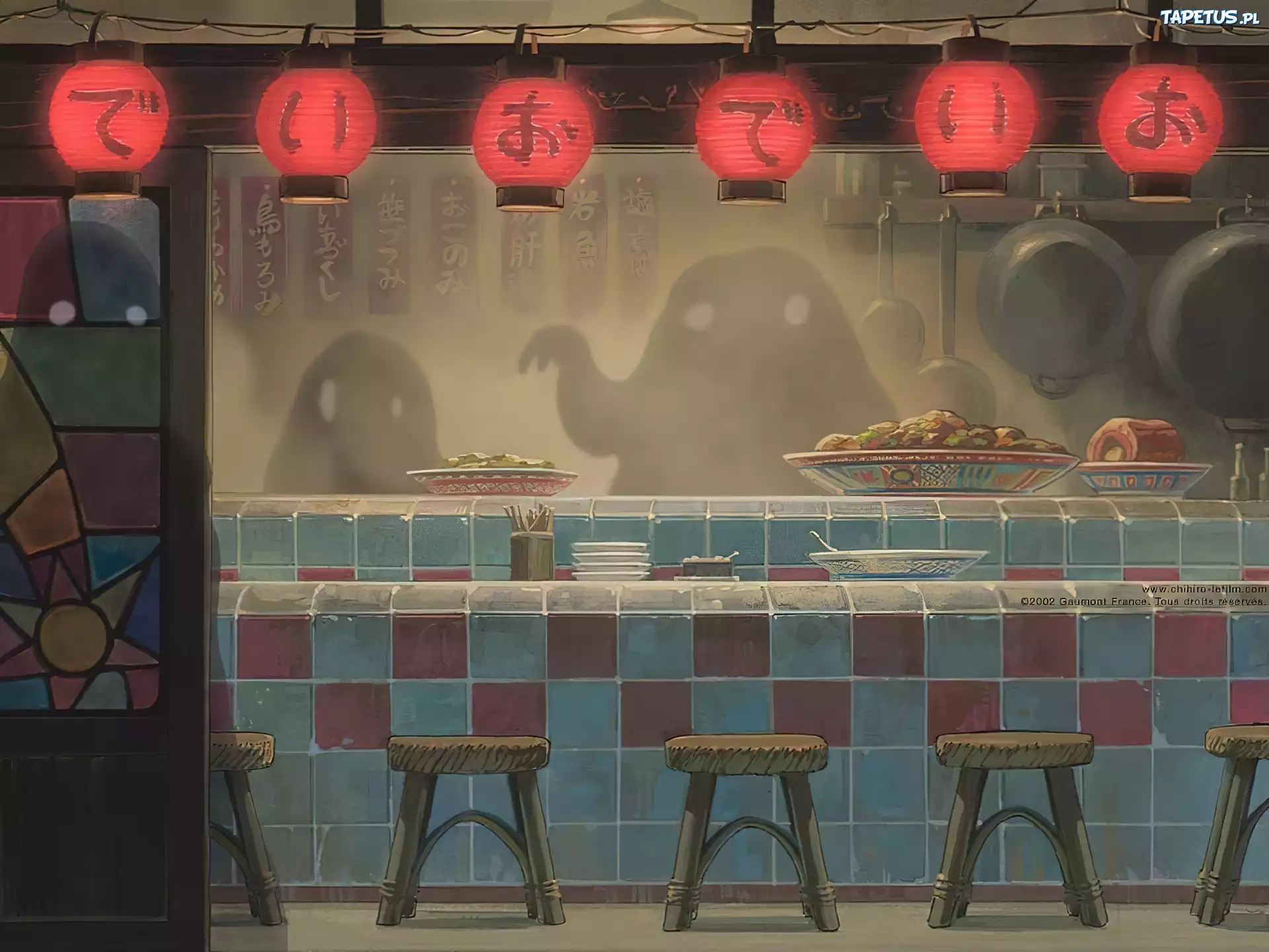 Spirited Away, lampy, krzesła
