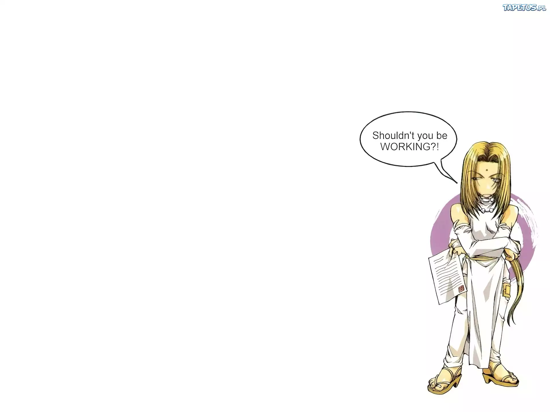 Saiyuki, kobieta, list, łuk