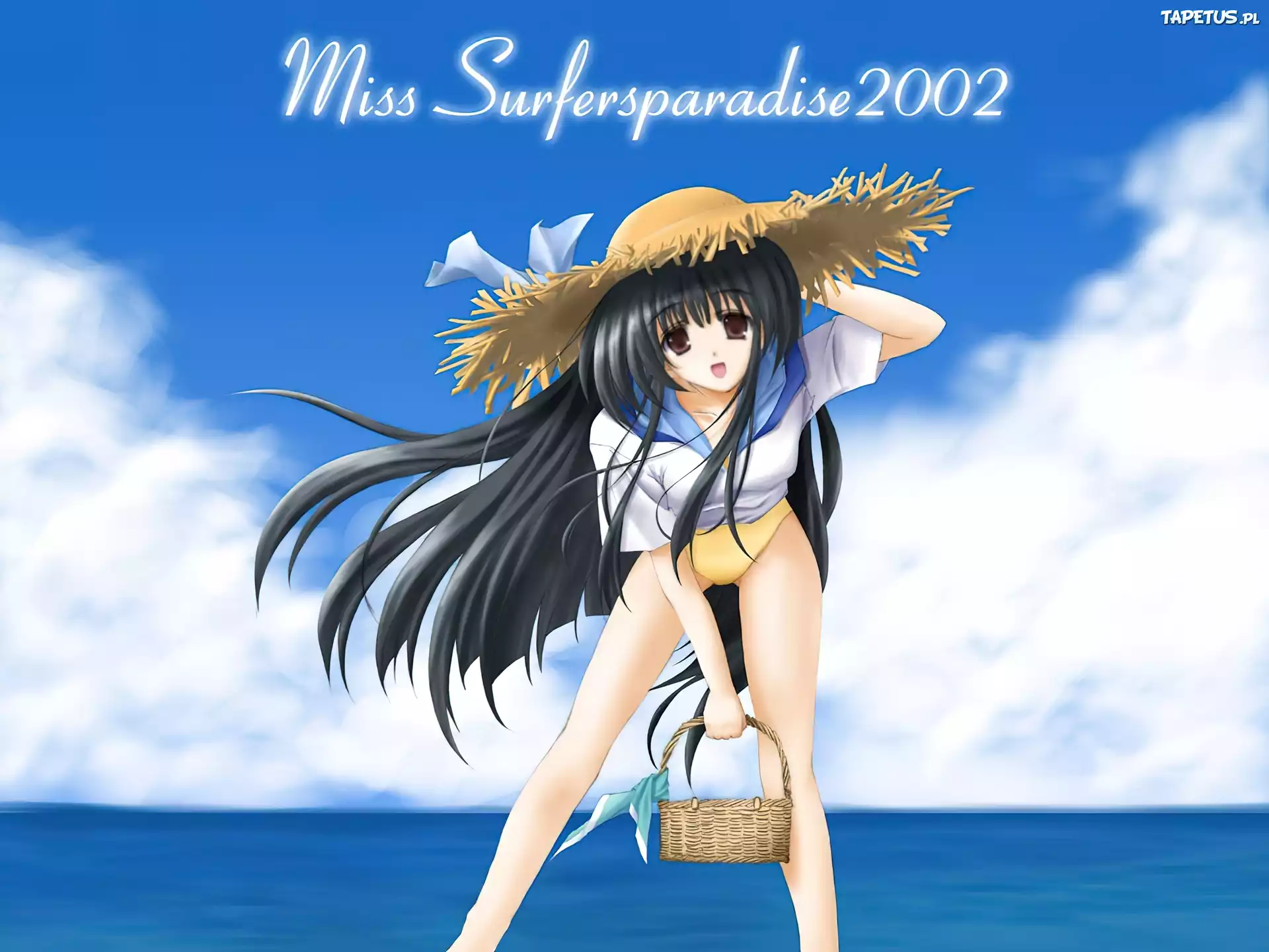 Miss Surfersparadise, kapelusz koszyk