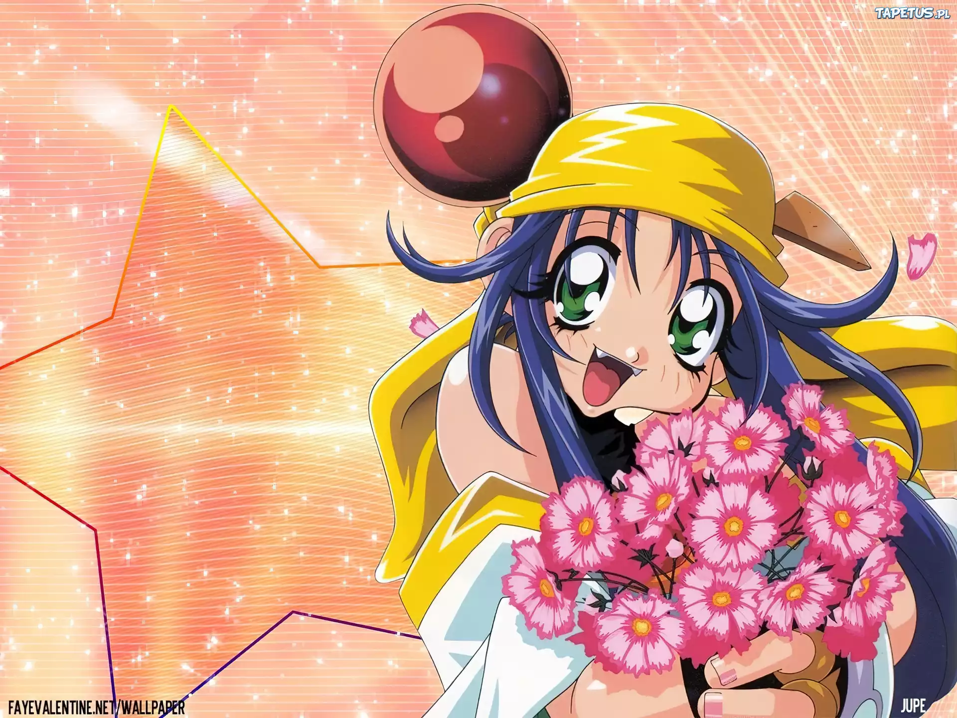 Saber Marionette J, osoba, kwiaty