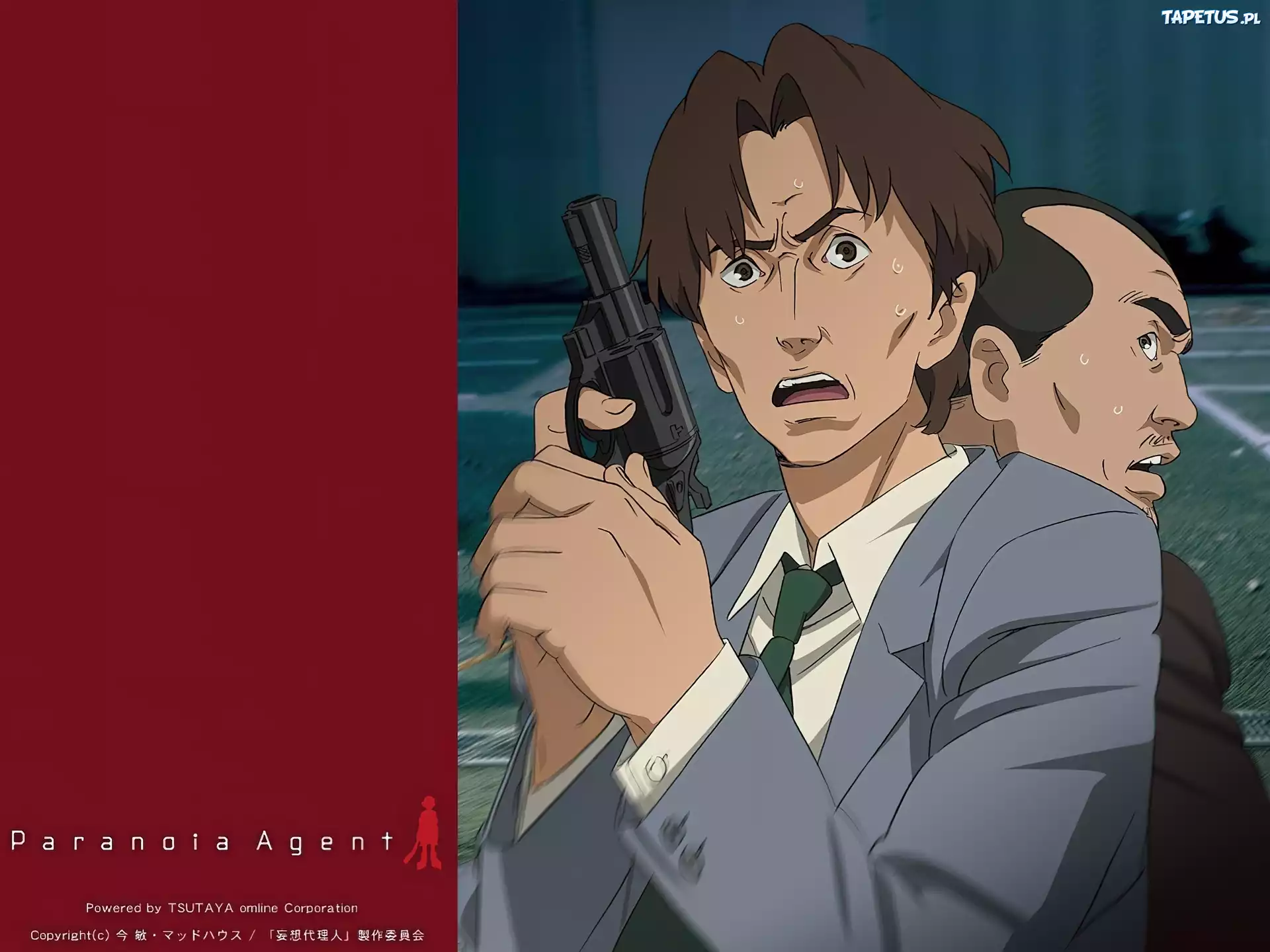 Paranoia Agent, ludzie, pistolet