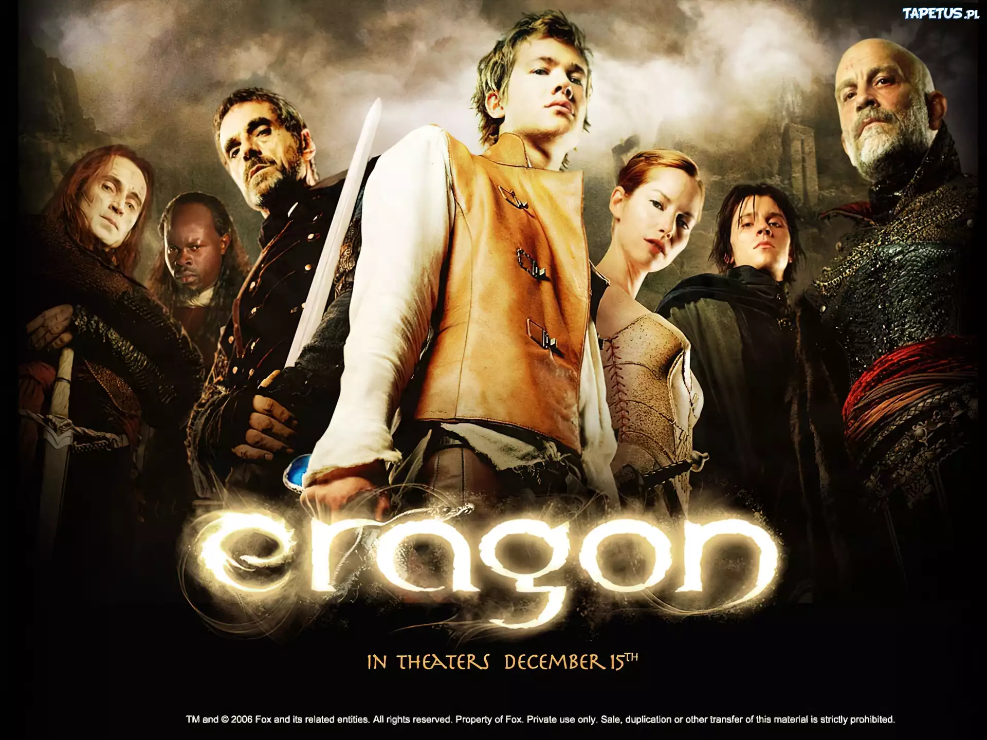 Eragon, John Malkovich, Edward Speleers, Robert Carlyle, postacie